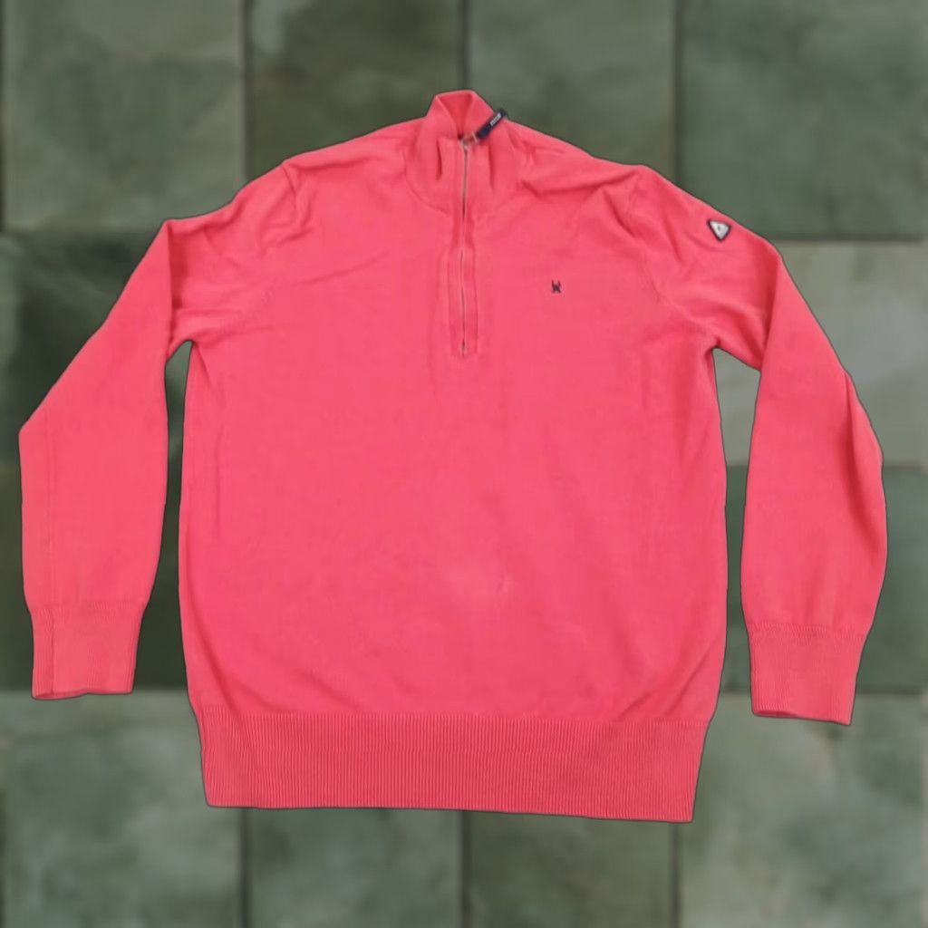 Vintage Gaastra Jekyll Sweater Mens Large Red 1/4 Zip Long Sleeve Mock Neck Casual Size US L / EU 52-54 / 3 - 1 Thumbnail