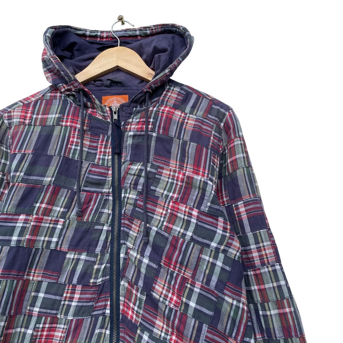 J. Press 💥J press Pachtwork Hooded Jacket Size US M / EU 48-50 / 2 - 4 Thumbnail