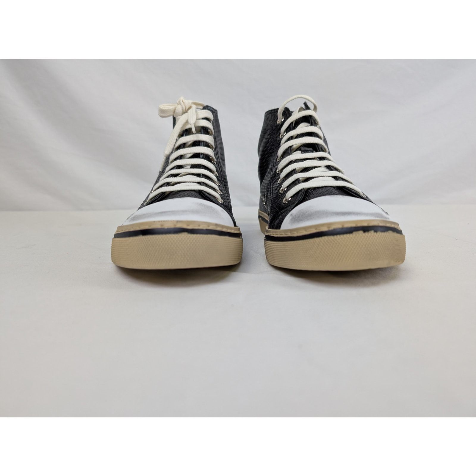 Saint Laurent Paris o1rshd1 Malibu Anilf Micr Boots Sneakers in Black/Beige Size US 9 / EU 42 - 8 Thumbnail