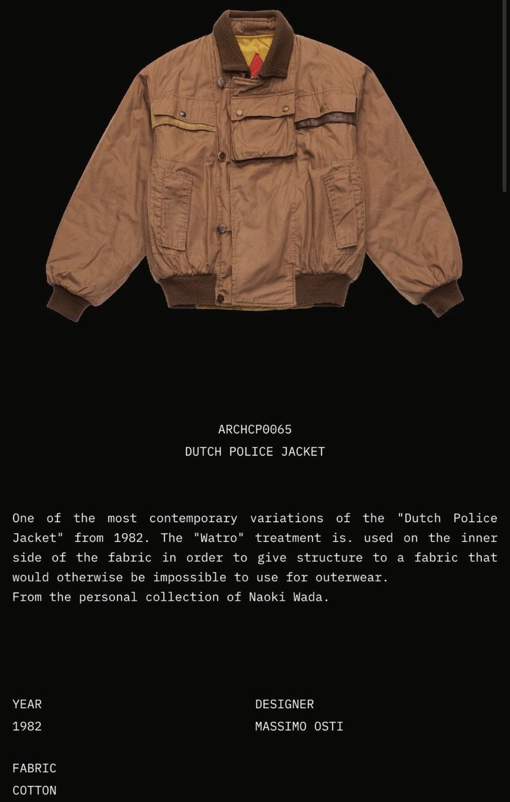 C.P. Company 80s AW1982 Archive C.P Company Dutch Police Bomber Jacket Size US L / EU 52-54 / 3 - 15 Thumbnail