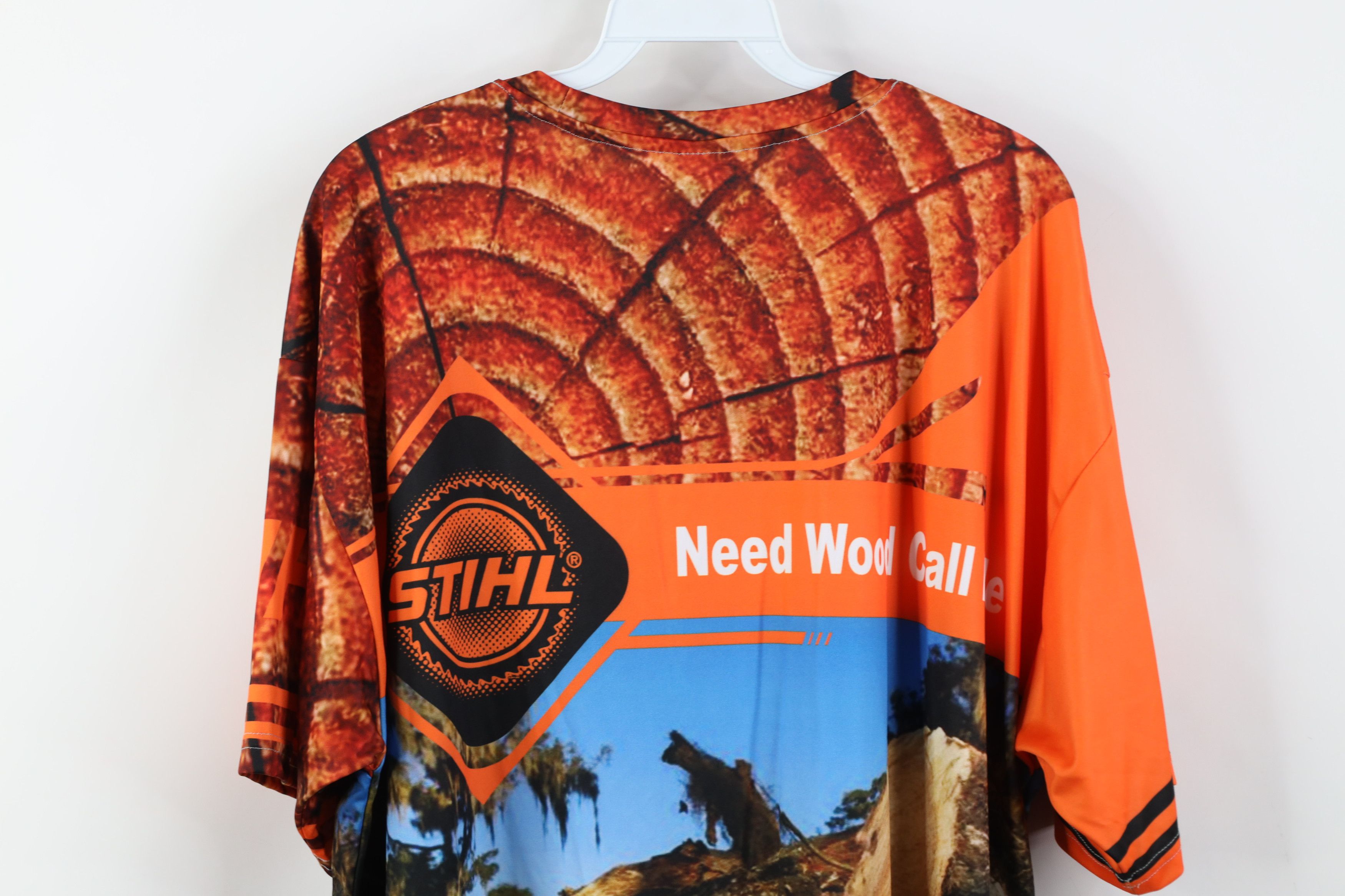 Vintage Vintage Y2K Stihl Chainsaws Over Print Short Sleeve T-Shirt Size US XL / EU 56 / 4 - 15 Thumbnail