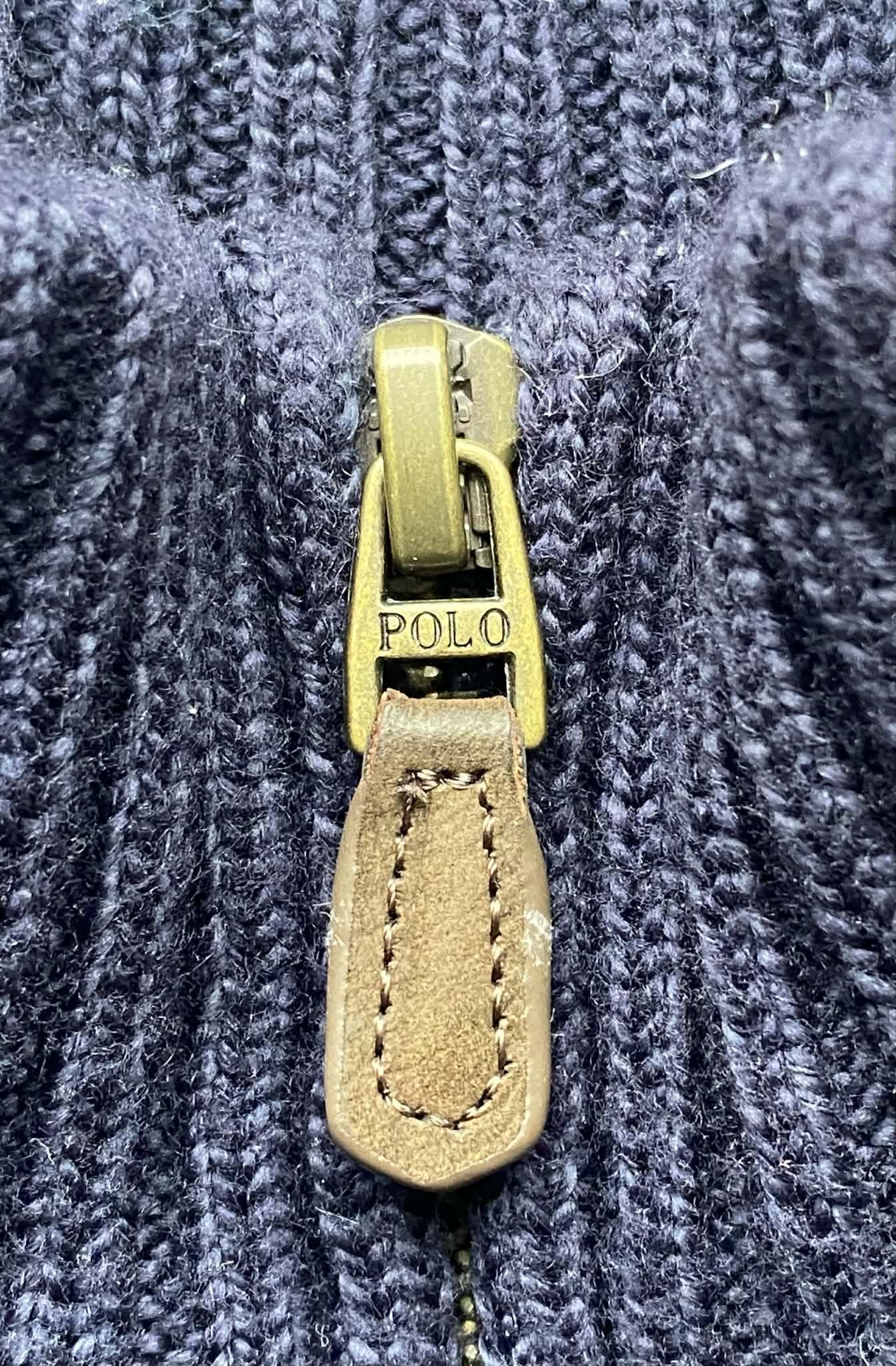 Polo Ralph Lauren Polo Ralph Lauren Navy Blue Cable Knit 1/4 Zip Jumper Size US M / EU 48-50 / 2 - 3 Thumbnail