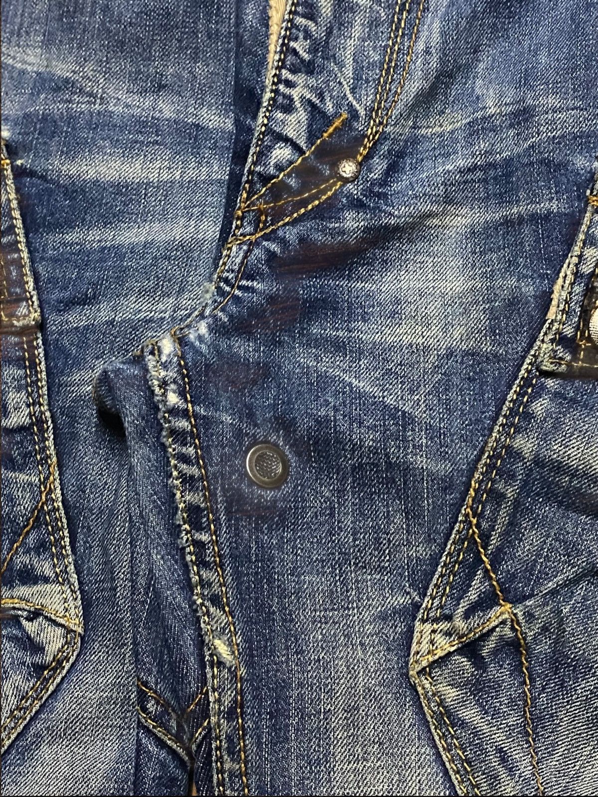 If Six Was Nine 💥Though Jeansmith Jackson Cargo Sick Punk Porcket Arc Jeans Size US 34 / EU 50 - 11 Thumbnail