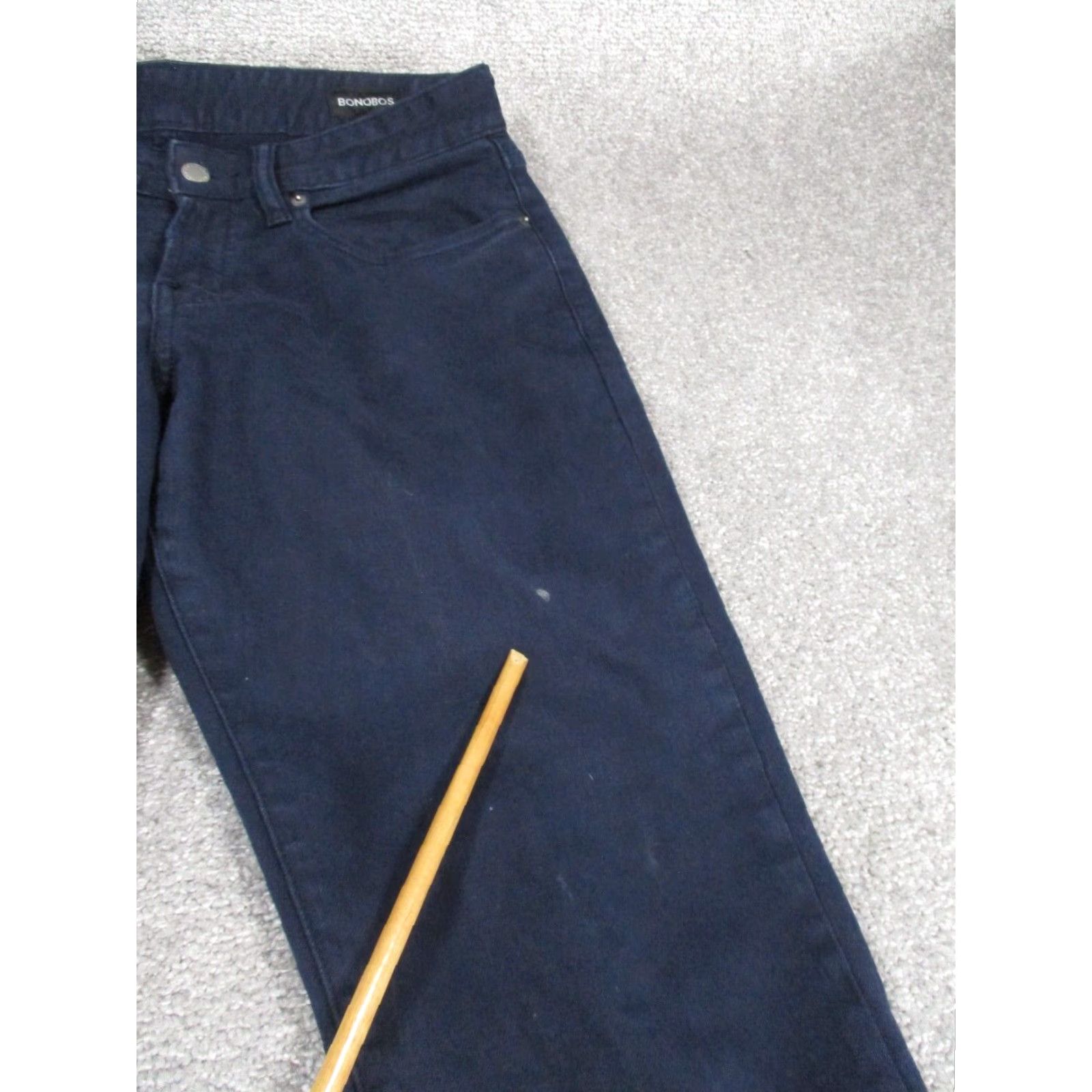 Bonobos BONOBOS Jeans Mens Slim Fit Denim 31X29 Dark Blue Tapered Size US 31 - 2 Thumbnail