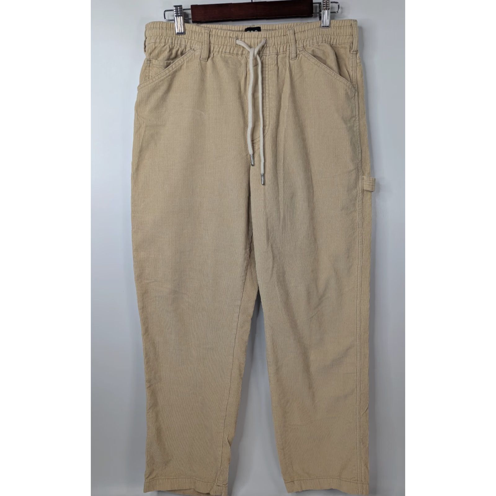 Bdg BDG Urban Outfitters Pants Mens Cargo Carpenter Corduroy Straight Beig e 90s Grunge City College Vintage? Size US 31 - 3 Thumbnail