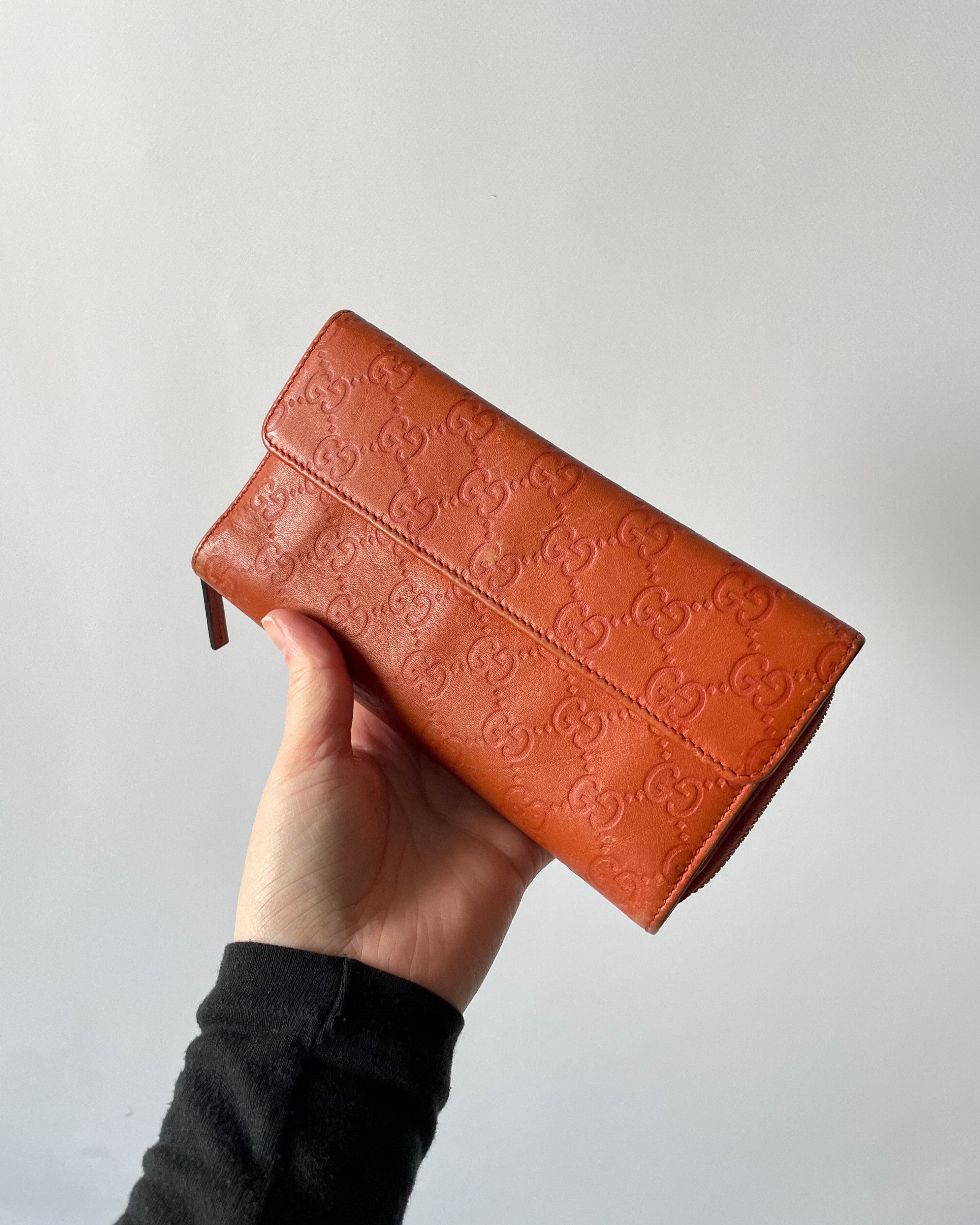 Gucci Gucci Leather Guccissima Zip Around Wallet Size ONE SIZE - 1 Thumbnail