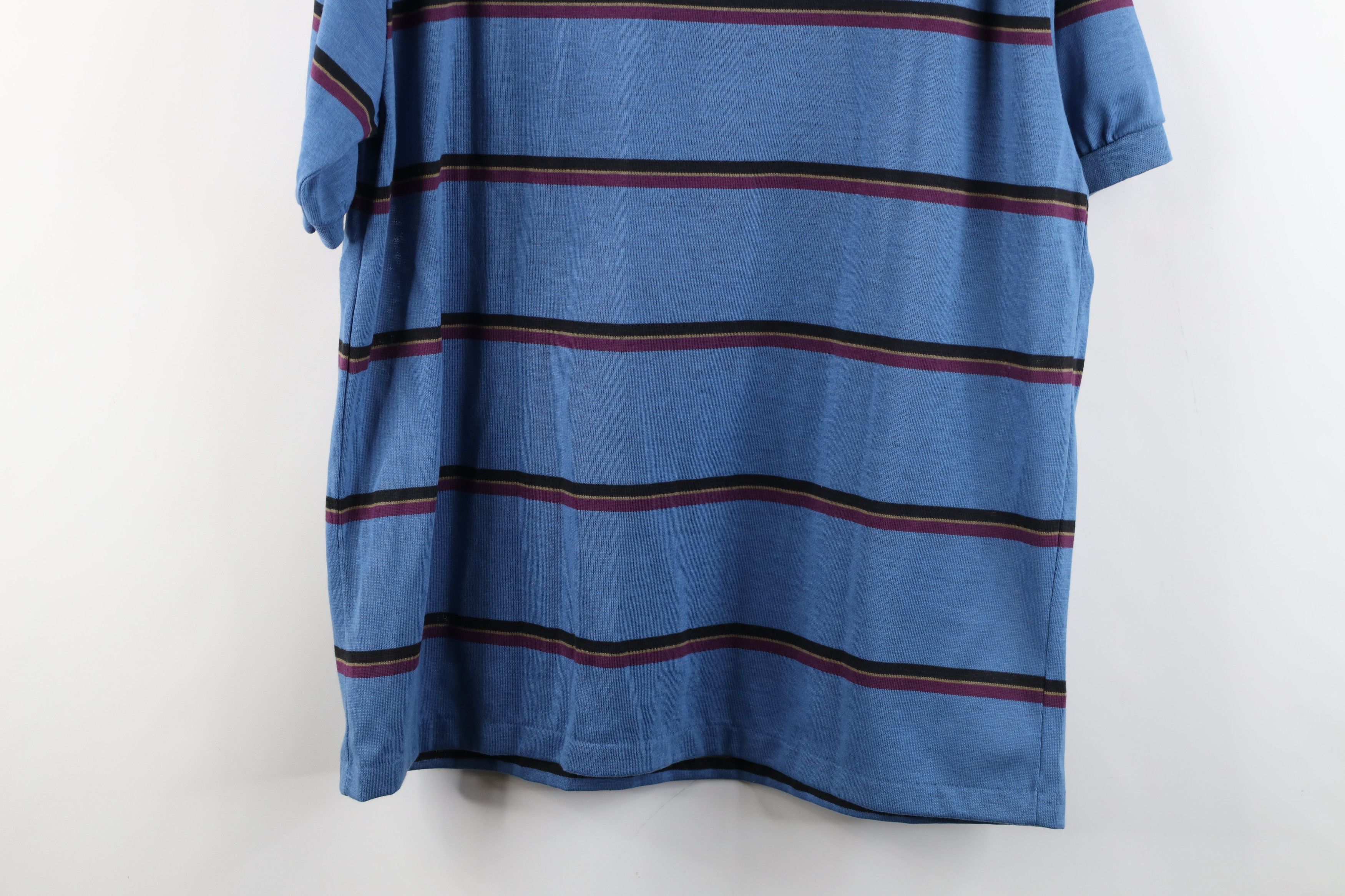 Vintage Deadstock Vintage 70s 80s Streetwear Block Knit Polo USA Size US L / EU 52-54 / 3 - 11 Thumbnail