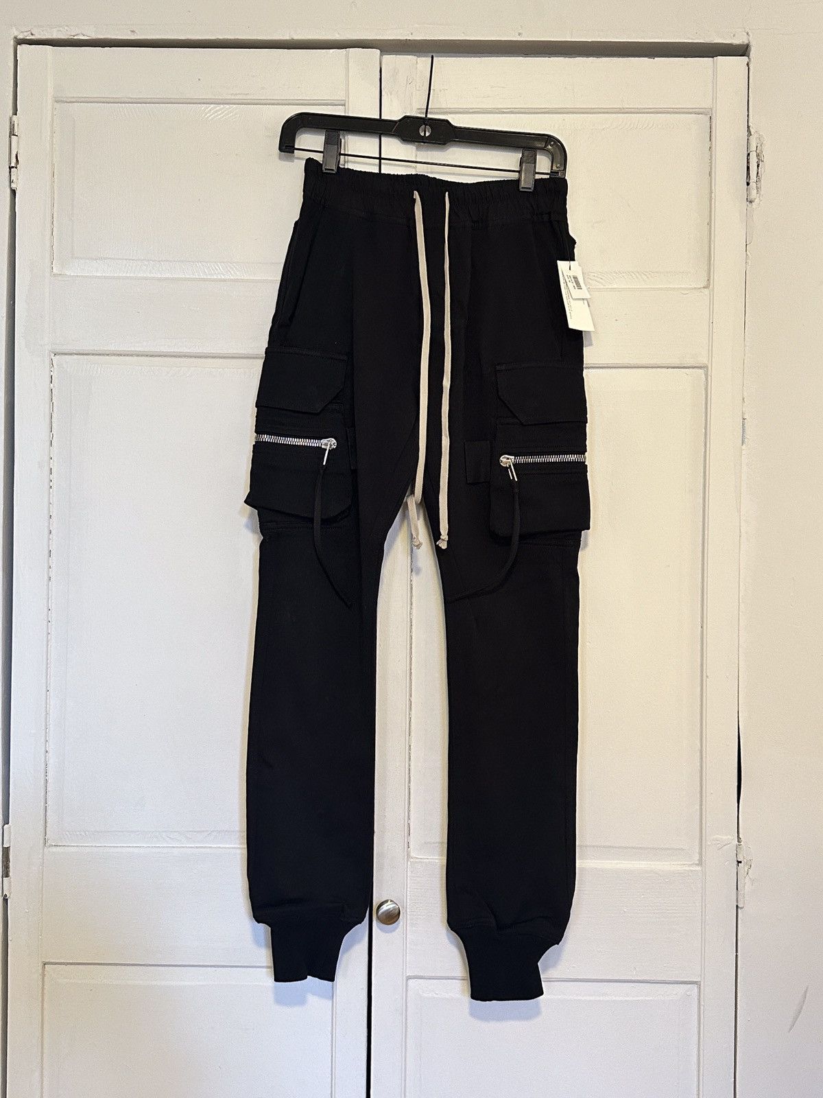 Rick Owens NWT Men’s Black Rick Owens Cargo Jogger size 46 IT Size US 28 / EU 44 - 1 Thumbnail