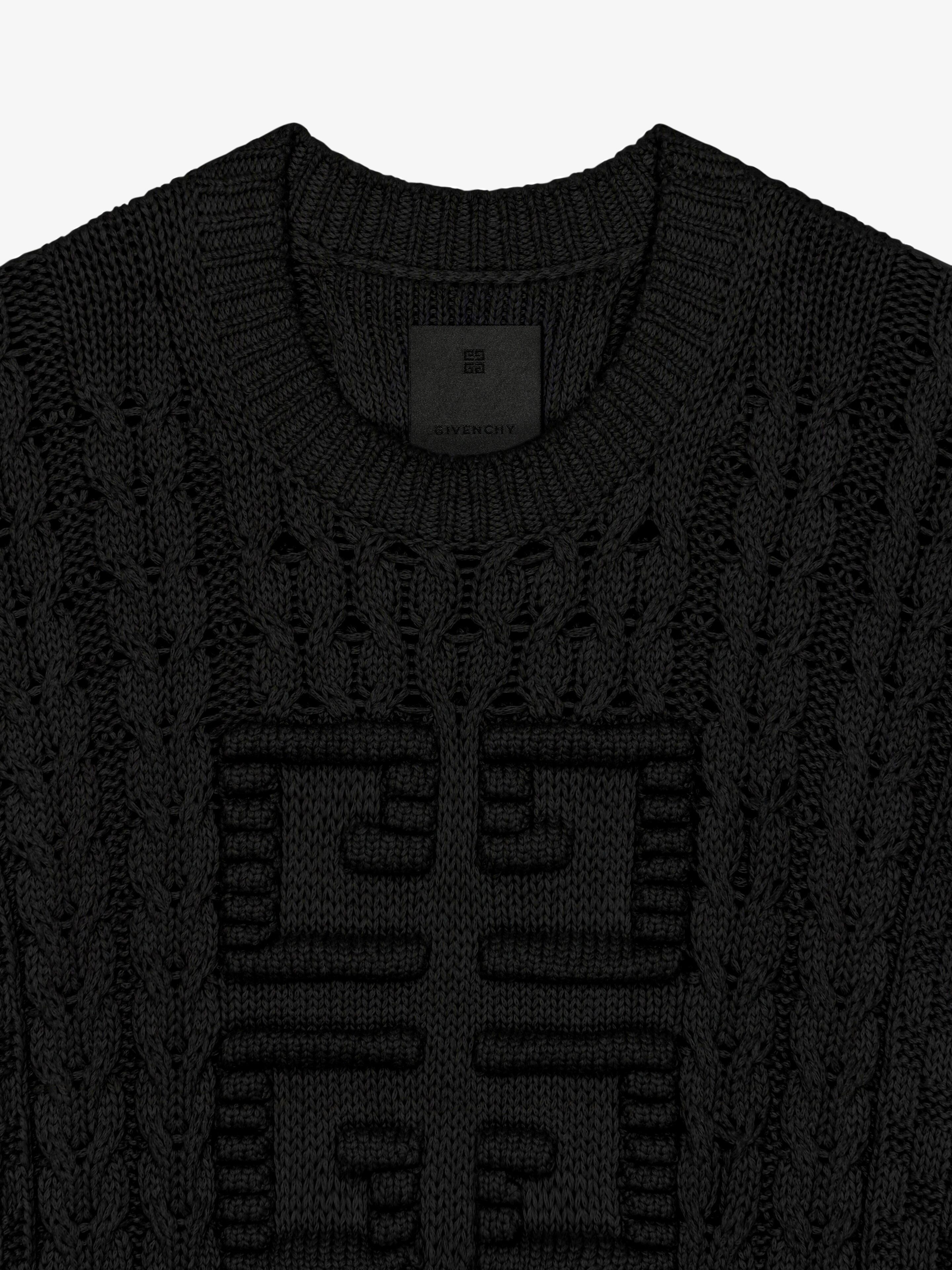 Givenchy o1w1db10325 Crew Neck Sweater in Black Size US XL / EU 56 / 4 - 2 Thumbnail