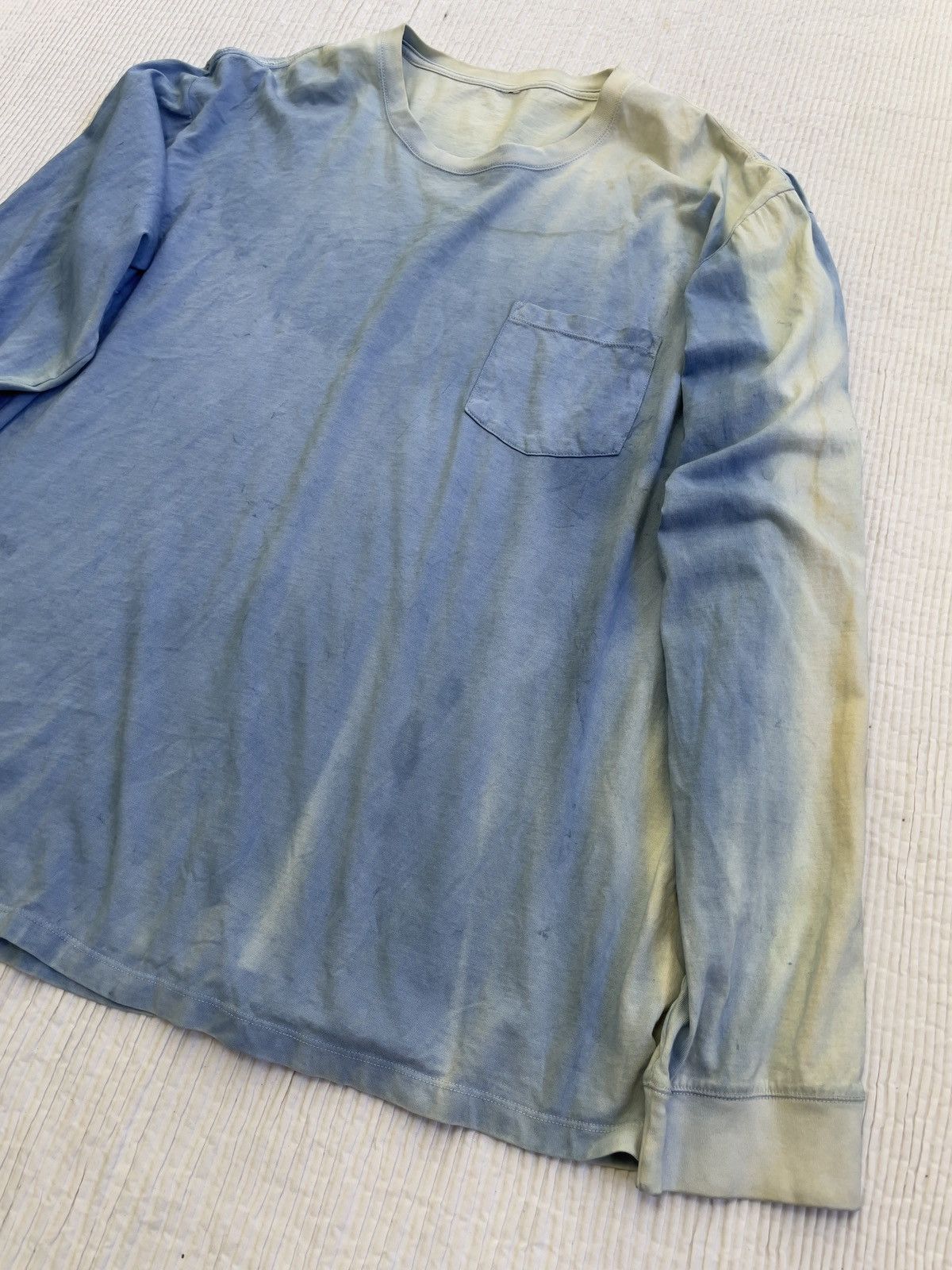 Indigo Indigo Schloppy Dyed Sunfaded Longsleeve Size US XL / EU 56 / 4 - 5 Thumbnail