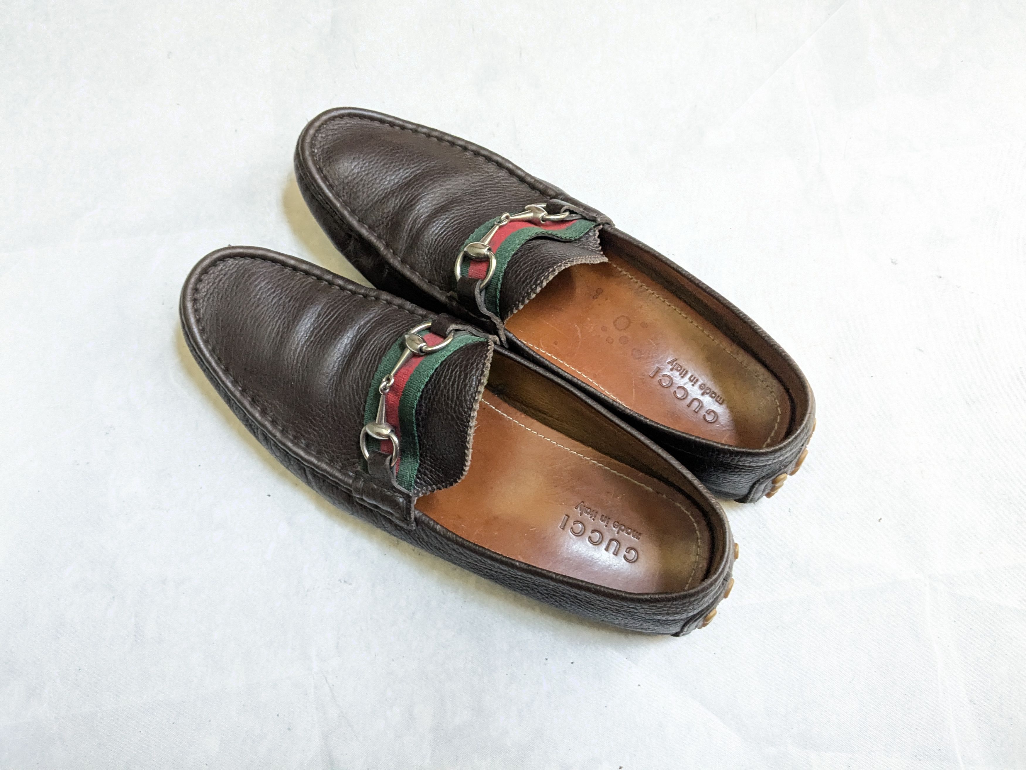 Gucci Gucci Horsebit Driving Loafers Brown 11.5 Leather Size US 11.5 / EU 44-45 - 9 Thumbnail