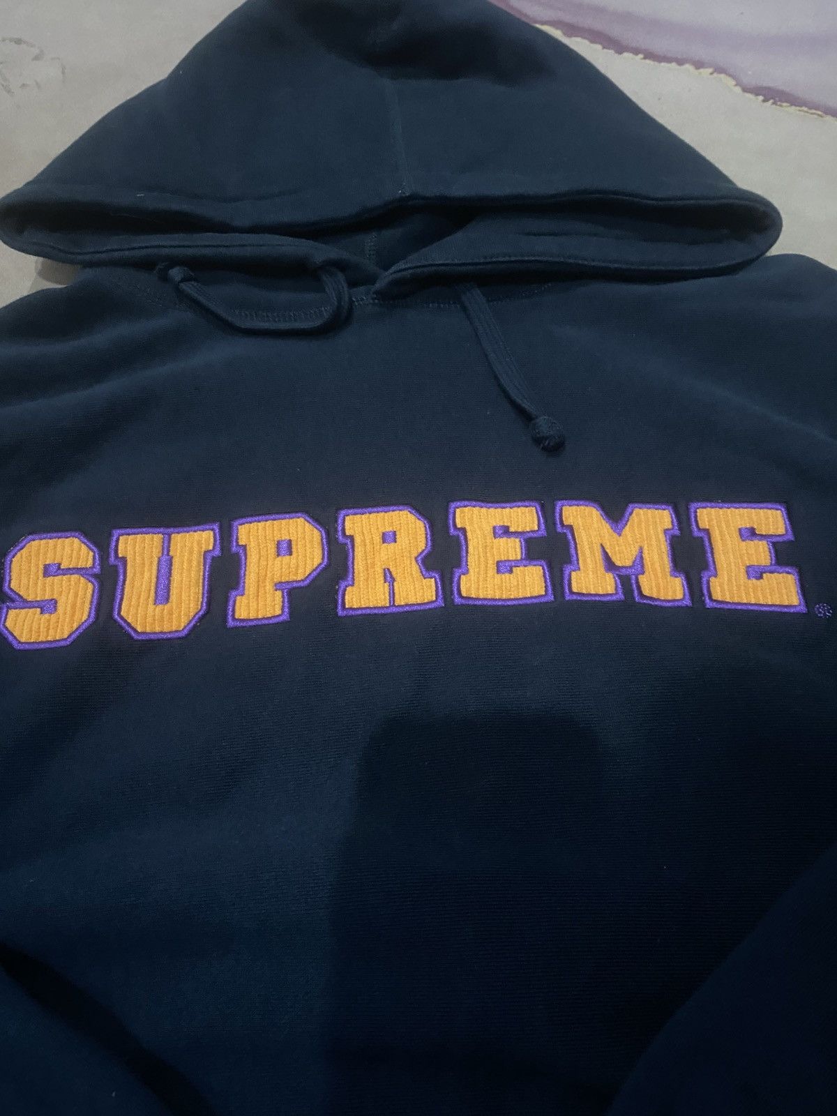 Supreme Supreme cord collegiate hoodie Size US L / EU 52-54 / 3 - 2 Thumbnail