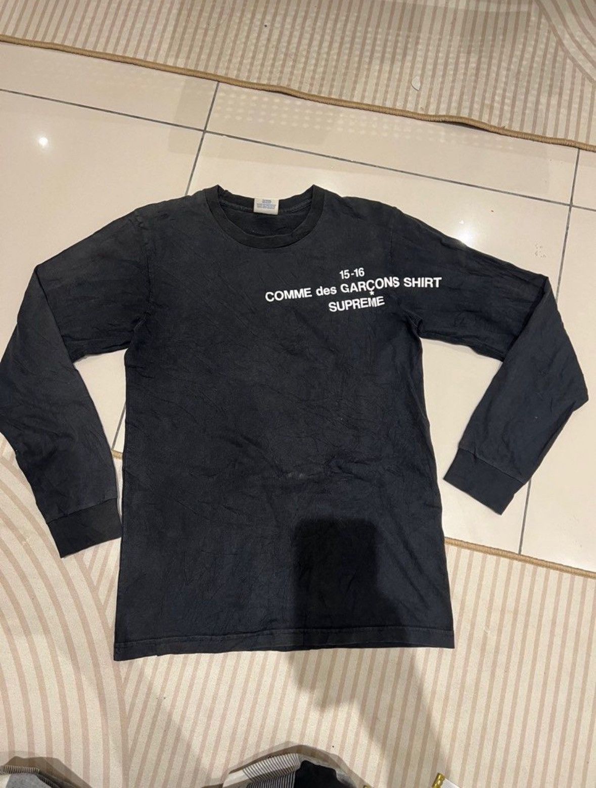 Supreme Rare And Beautiful Supreme Comme Des Garcons Long Sleeve Tee Size US M / EU 48-50 / 2 - 2 Thumbnail