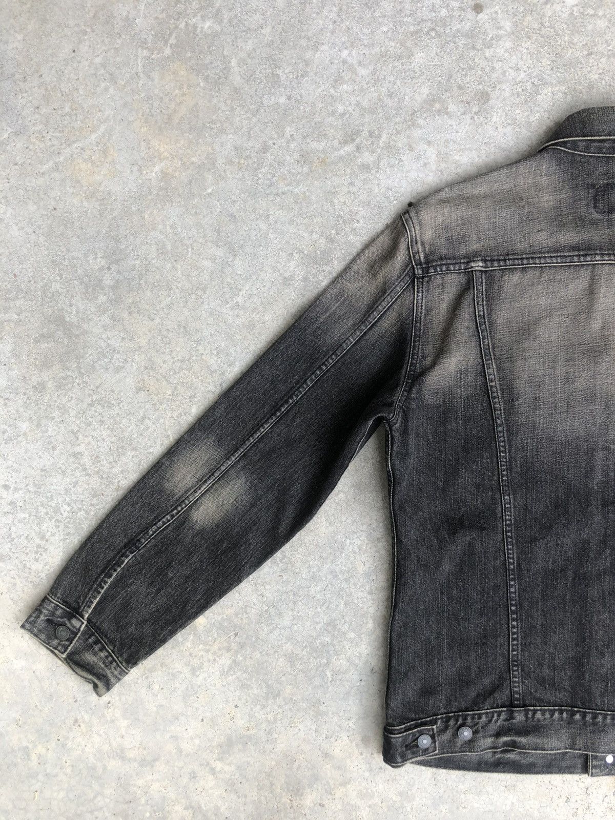 Levi's Y2k Levi’s Denim Jacket Mud Wash Distressed Size US L / EU 52-54 / 3 - 12 Thumbnail