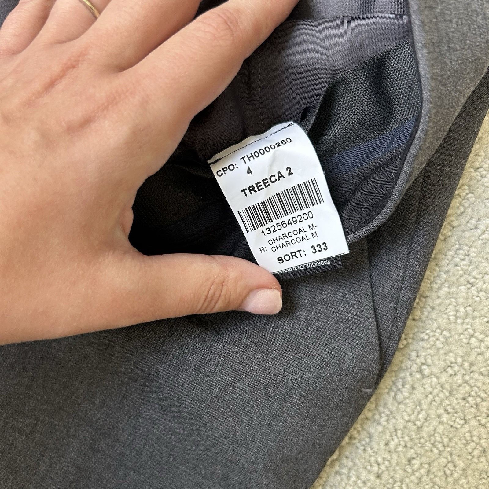 Theory THEORY Womens Treeca 2 Traceable Wool Cropped Dress Pants Gr Size 27" / US 4 / IT 40 - 13 Thumbnail