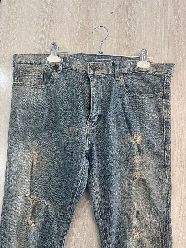 Saint Laurent Paris Saint Laurent Paris Original Destroyed Jeans Size US 33 - 5 Thumbnail