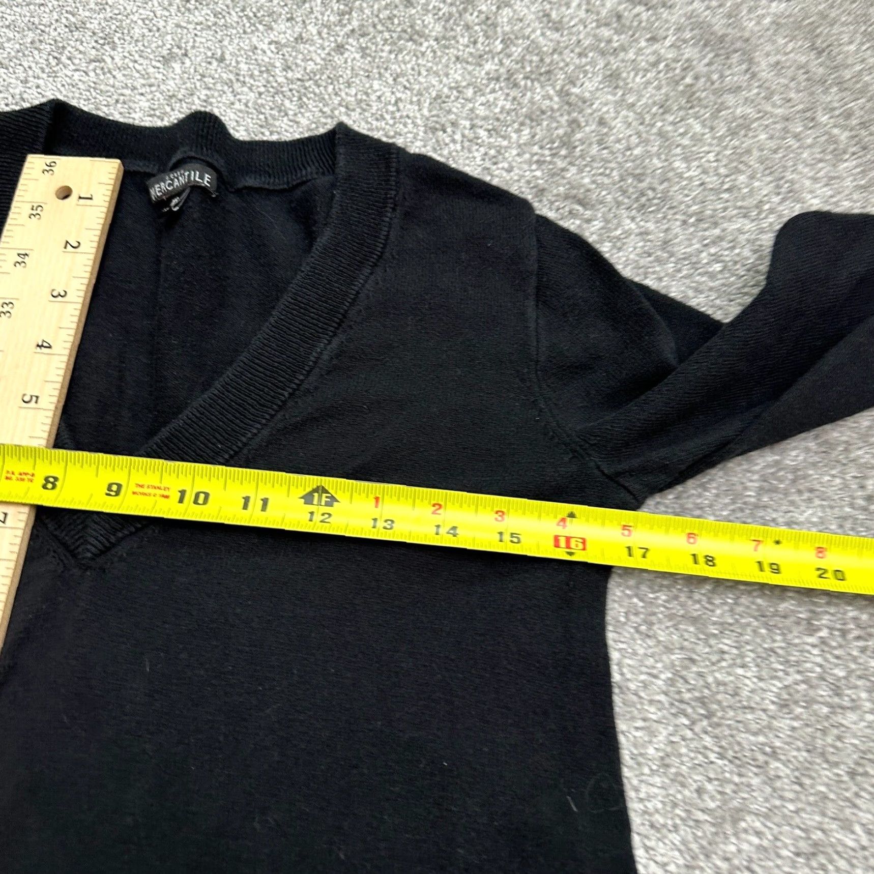 J.Crew J.CREW Pullover Sweater Womens XS Black V-Neck Knit Casual Lightweight Classic Size XS / US 0-2 / IT 36-38 - 7 Thumbnail