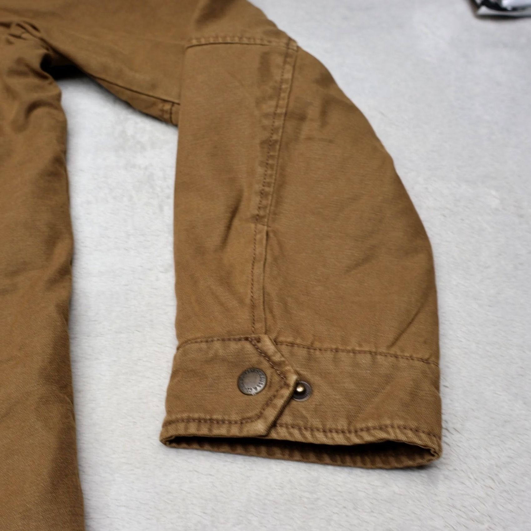 Levi's Levis Jacket Mens Medium Brown Canvas Quilt Lined Utility Field Trucker Size US M / EU 48-50 / 2 - 5 Thumbnail