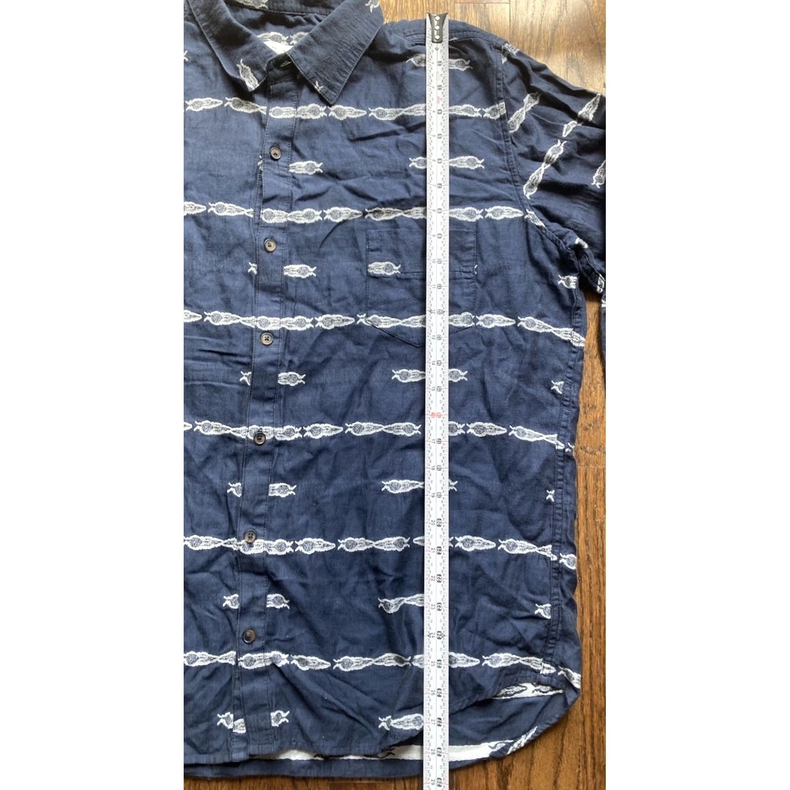 Billy Reid Billy Reid Shirt Mens Size 2XL Blue Button Up Long Sleeve Cotton Lightweight USA Size US XXL / EU 58 / 5 - 5 Thumbnail