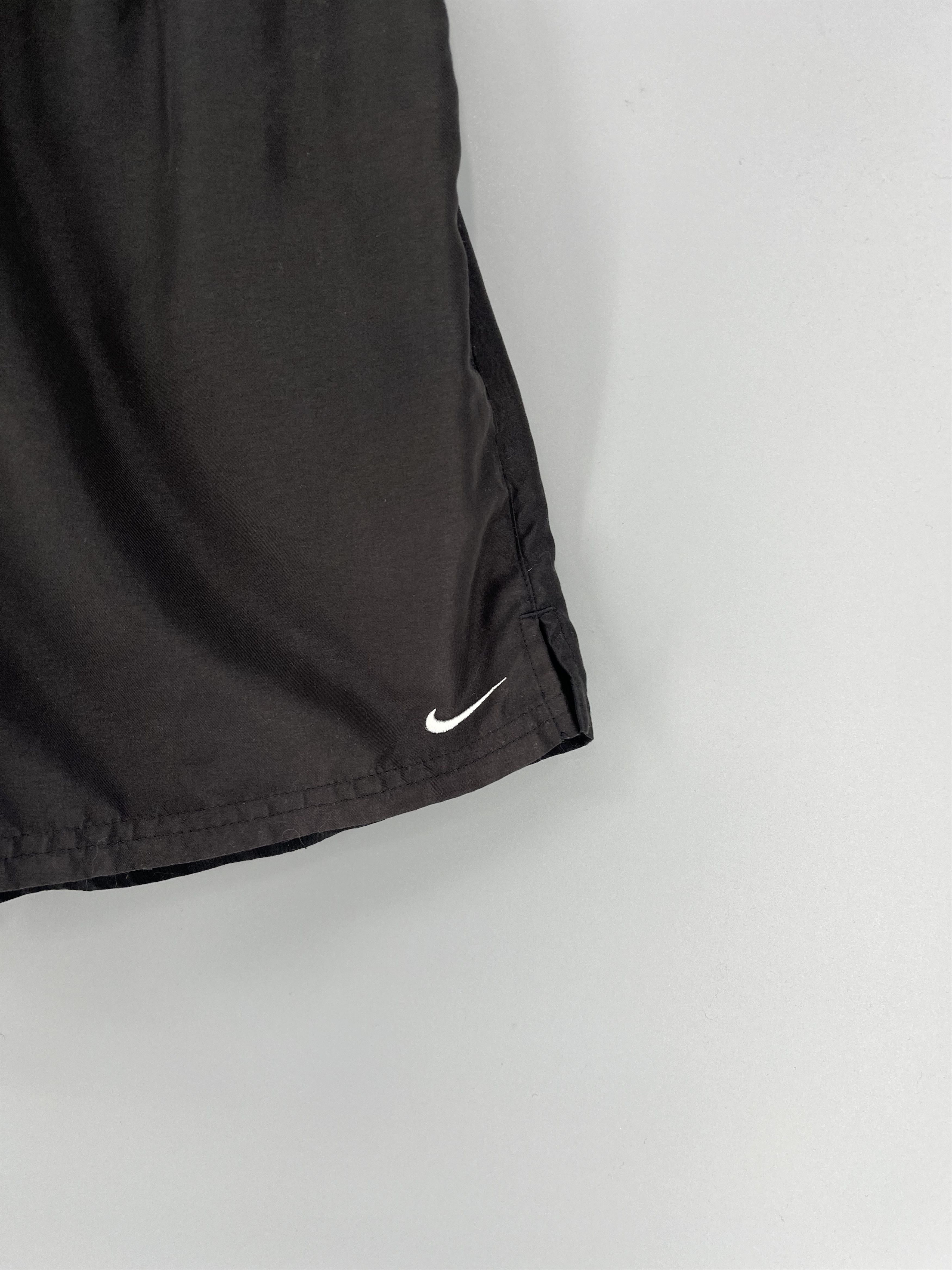 Nike 90s Vintage Nike Black Nylon Mini Swoosh Shorts Travis Style Size US 30 / EU 46 - 10 Thumbnail