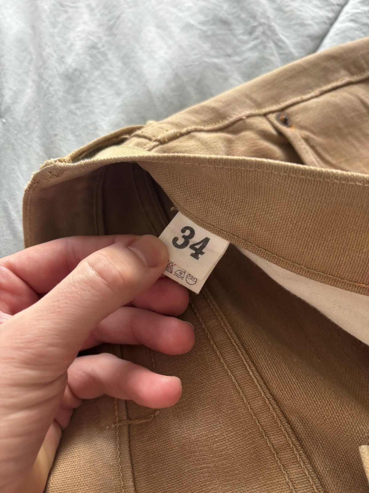 Warehouse & Co. WW2 40s Reissue Duck Canvas Pants Size US 32 / EU 48 - 9 Thumbnail