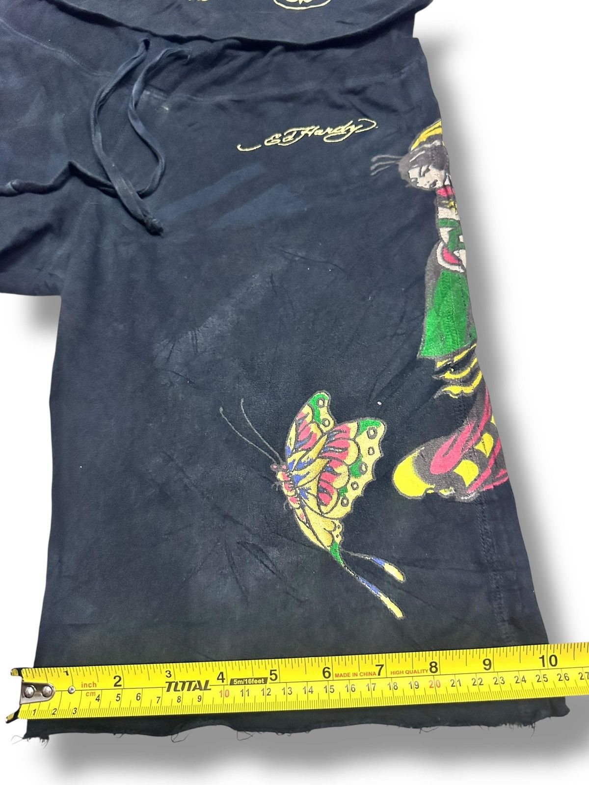 Ed Hardy Ed Hardy Vintage Shortpant Butterfly Embodied Faded Wash. Size US 30 / EU 46 - 14 Thumbnail