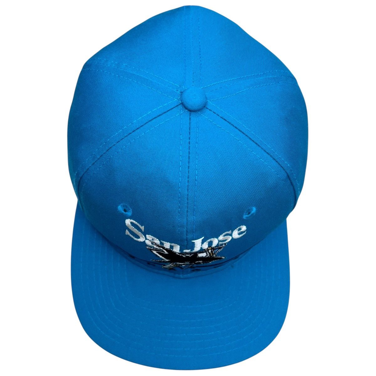 Nike × Twins Enterprise Inc. × Vintage Vtg 1990s NHL San Jose Sharks Split Bar Twins Enterprise Hat Size ONE SIZE - 5 Thumbnail