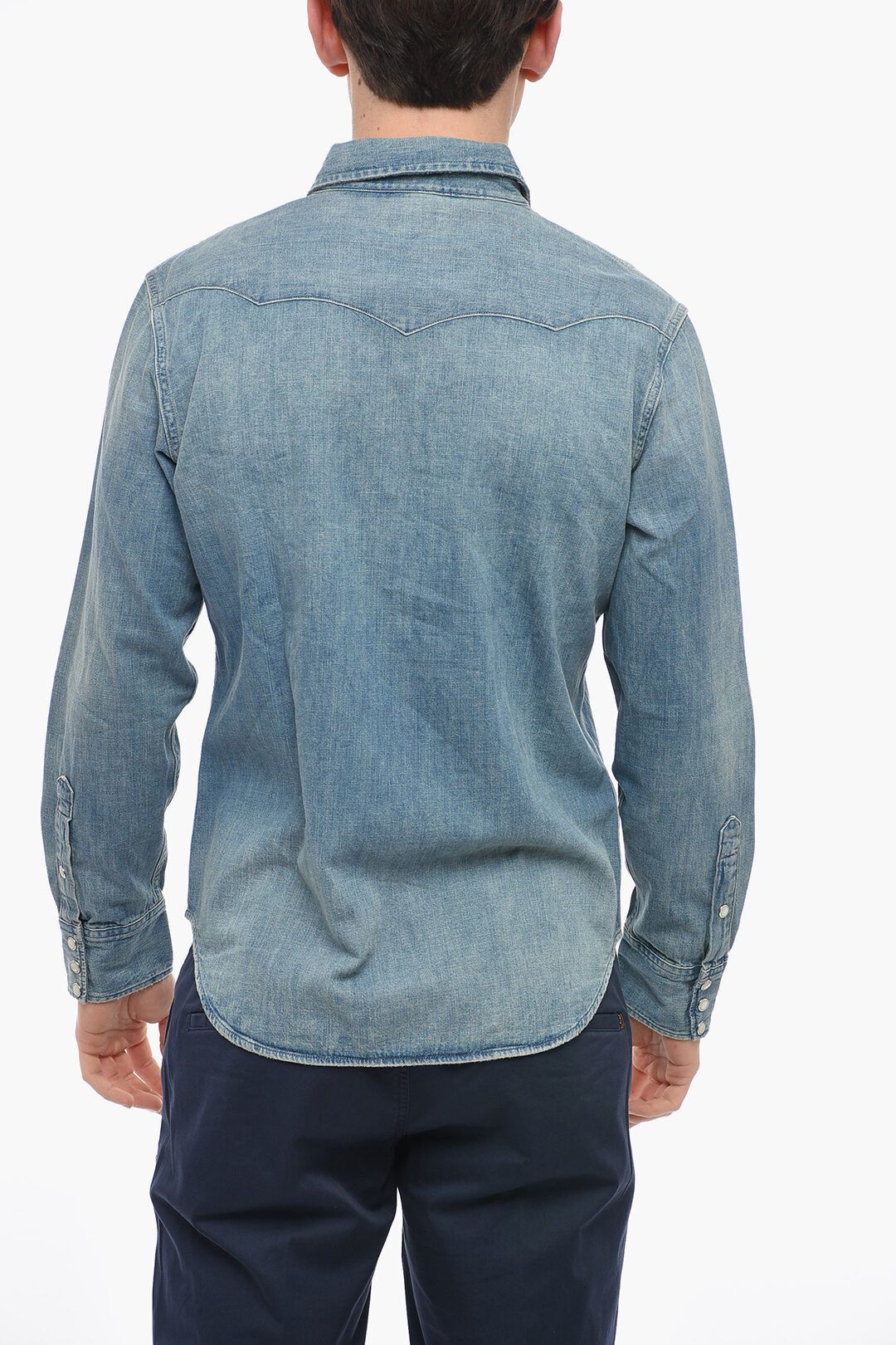 Polo Ralph Lauren o1s22i1n0125 Denim Shirt in Light Blue Size US L / EU 52-54 / 3 - 2 Thumbnail