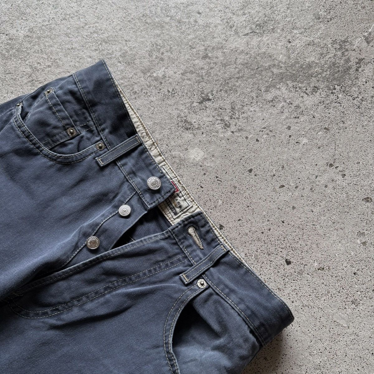 Levi's Vintage Clothing Levis 510 Mens Vintage Faded Navy Blue Denim Jeans Pants Size US 31 - 3 Thumbnail