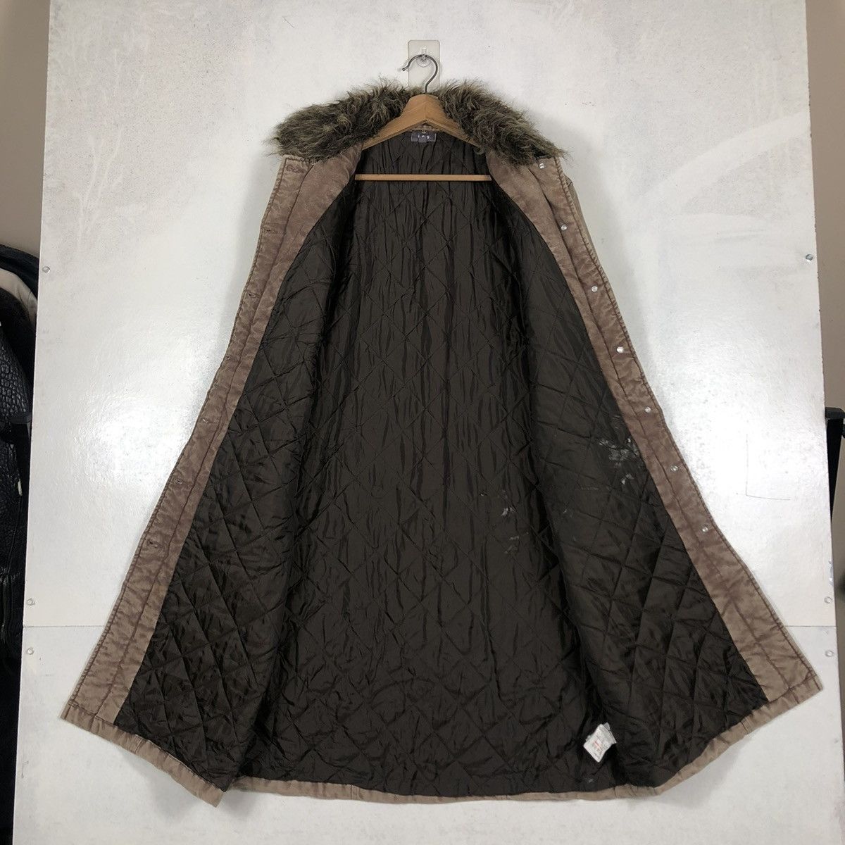 Japanese Brand 📌LONG BIKET JACKET PARKA DESIGN ICY MINK FUR COLLAR Size US L / EU 52-54 / 3 - 15 Thumbnail
