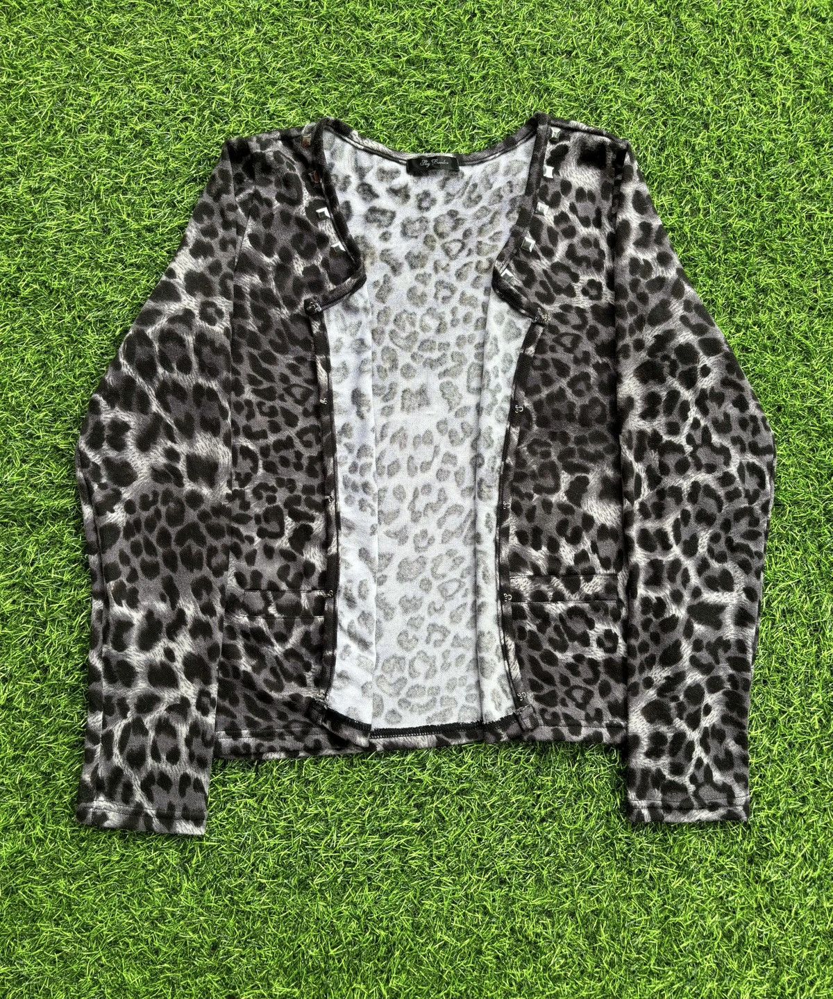 Hysteric Glamour Y2k Sky Bomber Studded Leopard Ifsixwasnine Punk Style Size L / US 10 / IT 46 - 3 Thumbnail