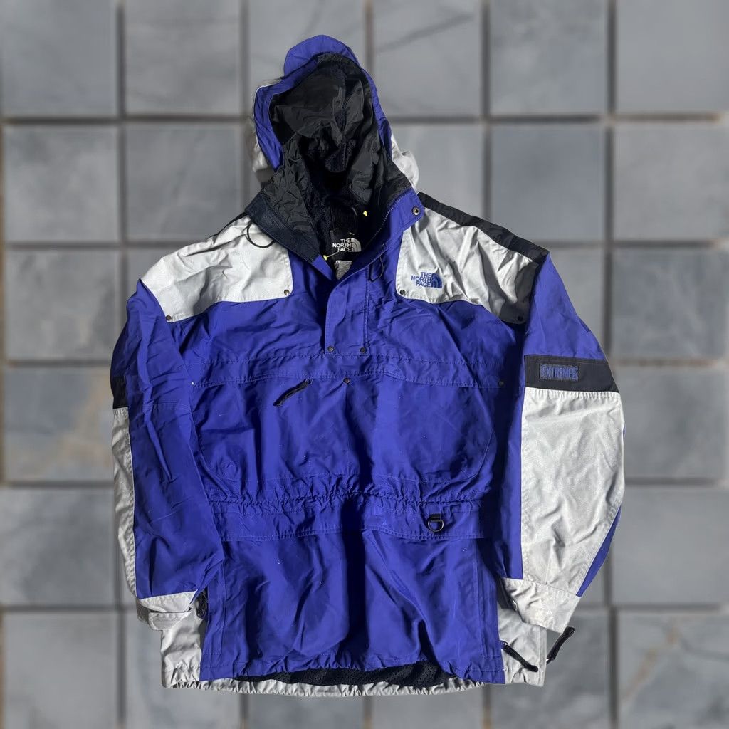 The North Face VINTAGE The North Face Jacket Mens Large Blue Hooded 1/2 Zip Extreme Ski 90s Size US L / EU 52-54 / 3 - 1 Thumbnail