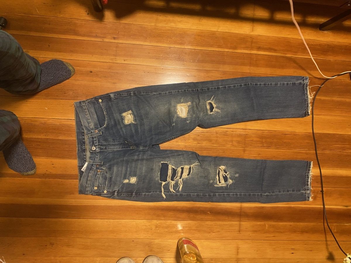 Levi's Levis 511 distressed jeans Size US 32 / EU 48 - 2 Thumbnail