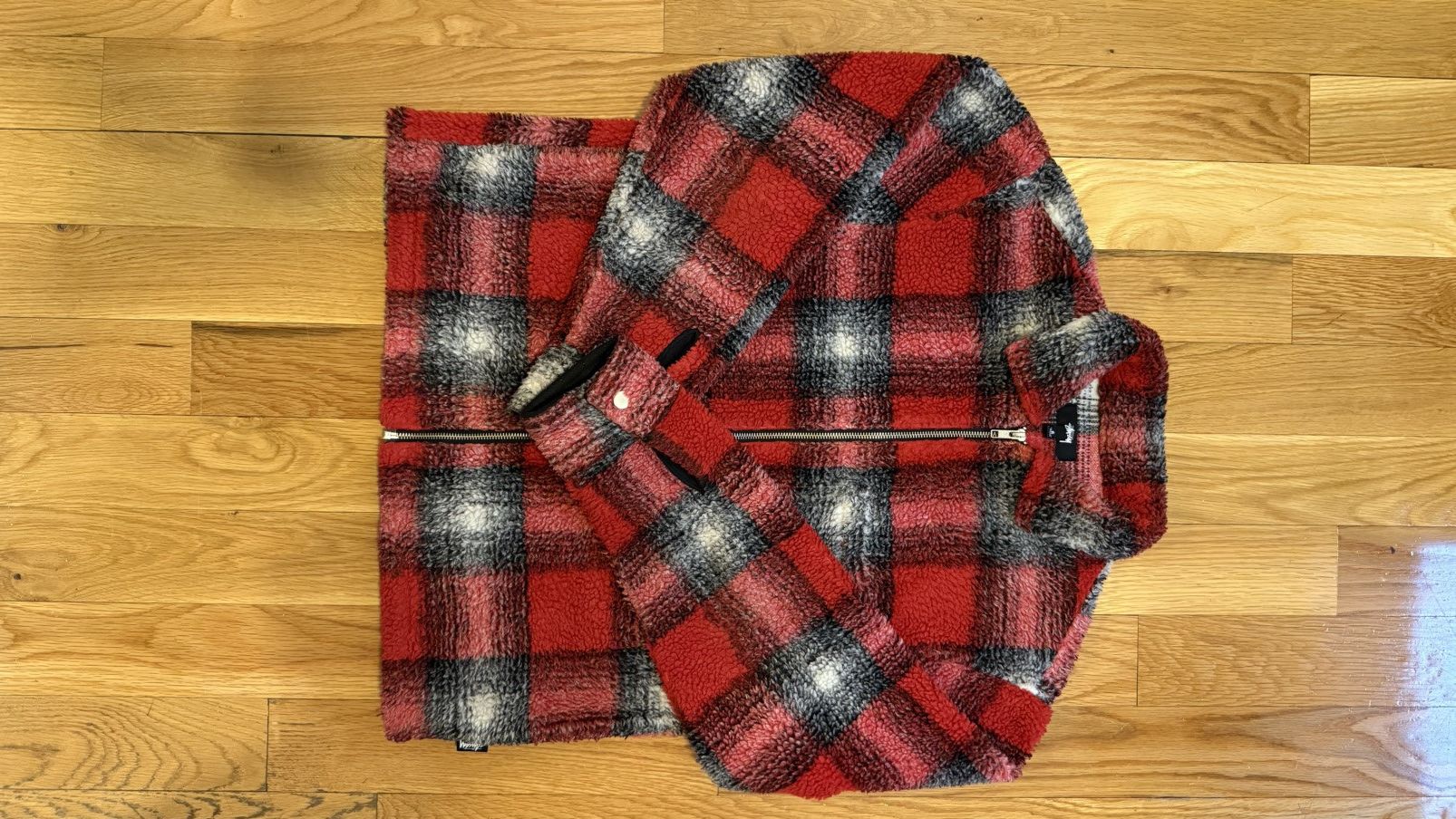 Stussy Shadow Plaid Sherpa Zip Shirt Size US S / EU 44-46 / 1 - 1 Thumbnail