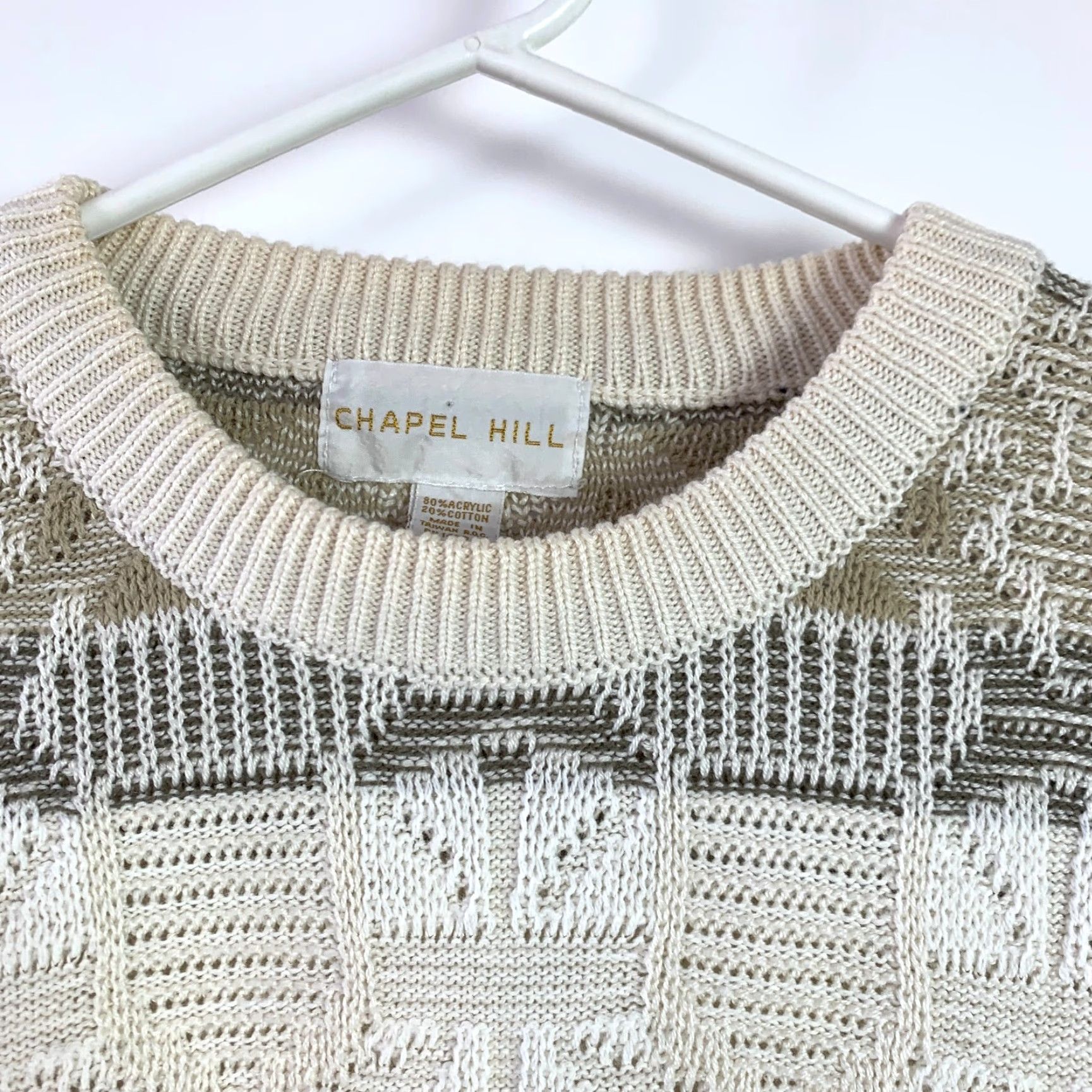 Vintage Vintage Chapel Hill Dadcore Neutral Rad Sweater Jumper Medium Size US M / EU 48-50 / 2 - 4 Thumbnail