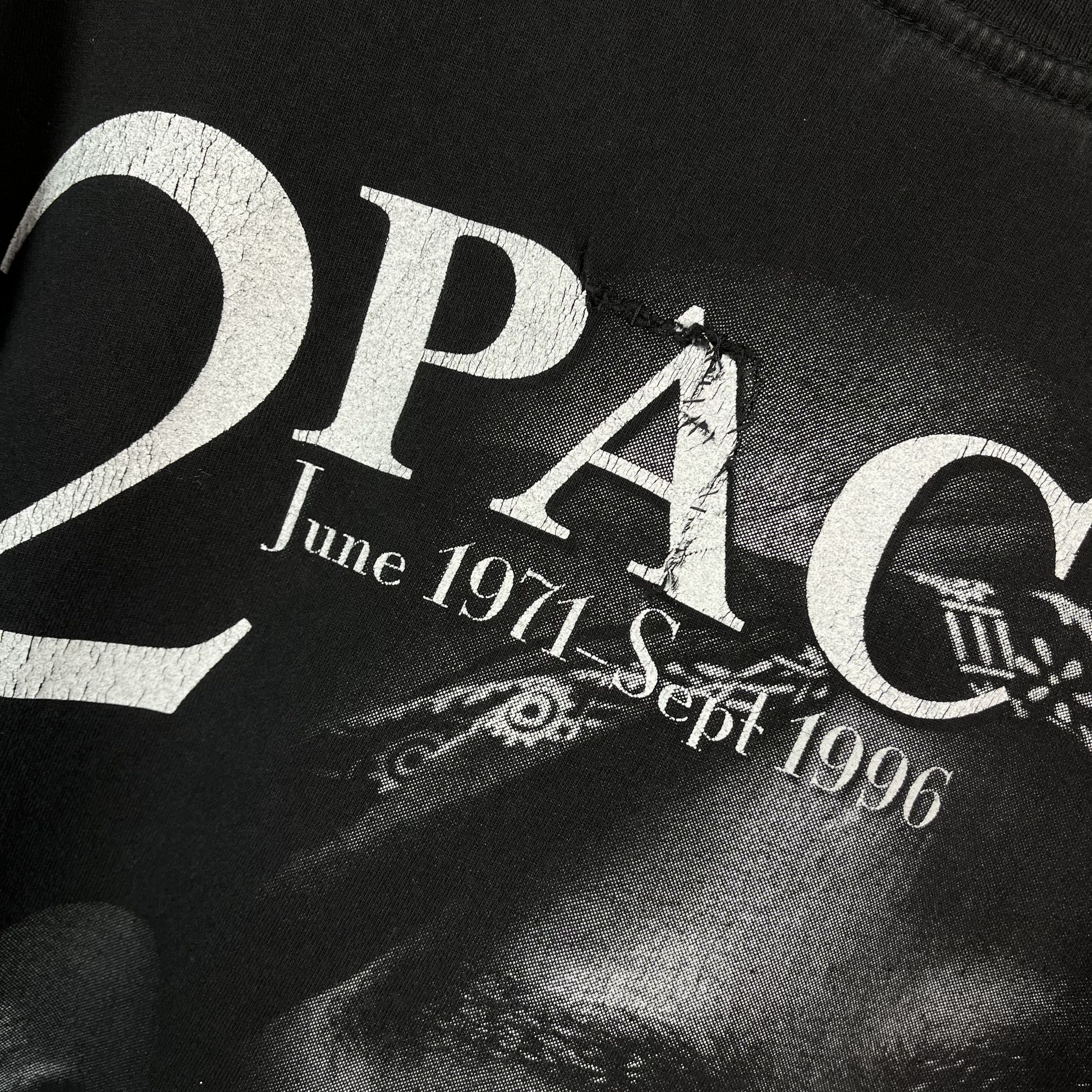 Rap Tees Vintage 2Pac Tupac Shakur AOP Rap T Shirt 90’s Size US XL / EU 56 / 4 - 24 Thumbnail