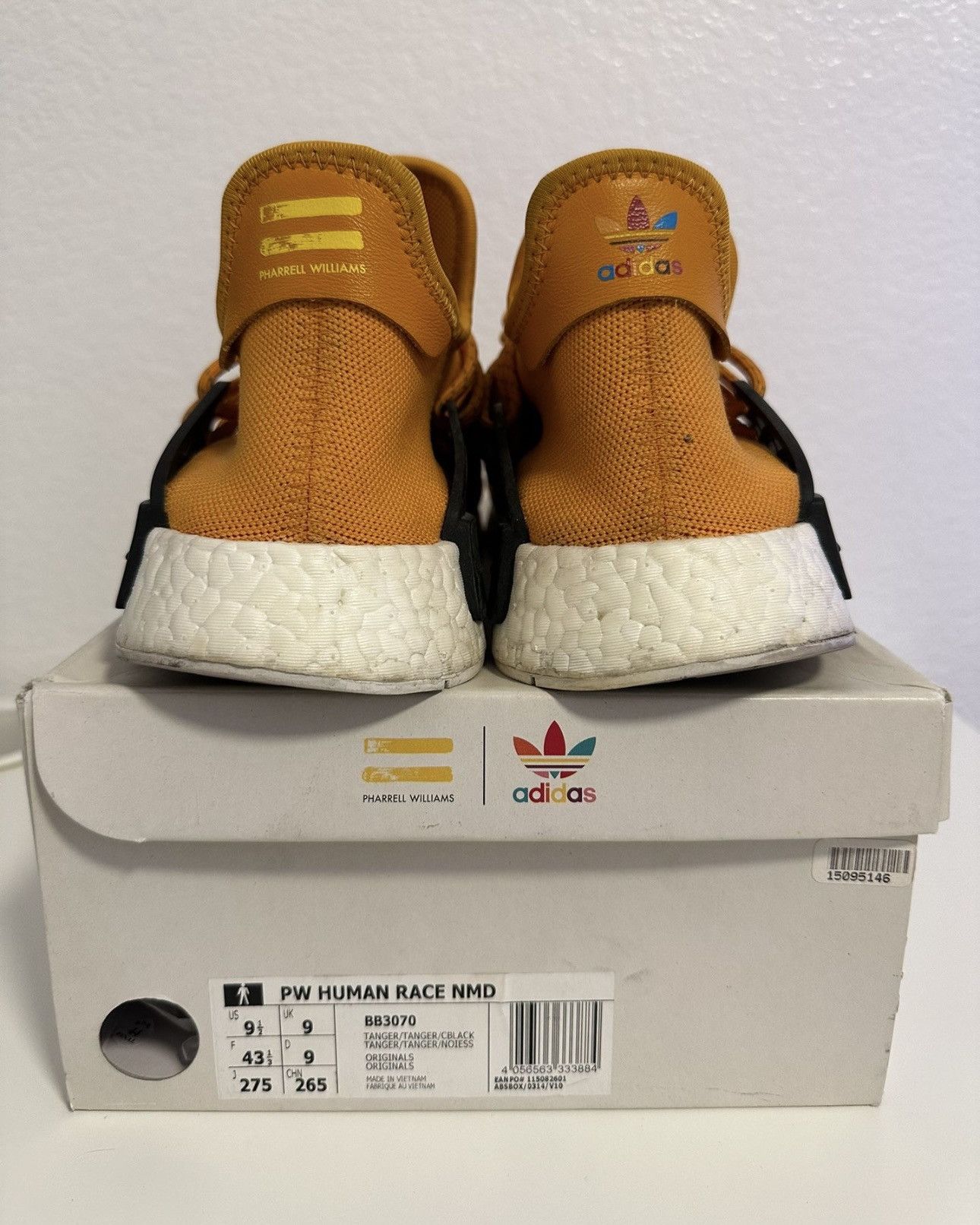 Adidas × Pharrell Pharrell x adidas NMD Human Race 'Tangerine' Size US 9.5 / EU 42-43 - 5 Thumbnail