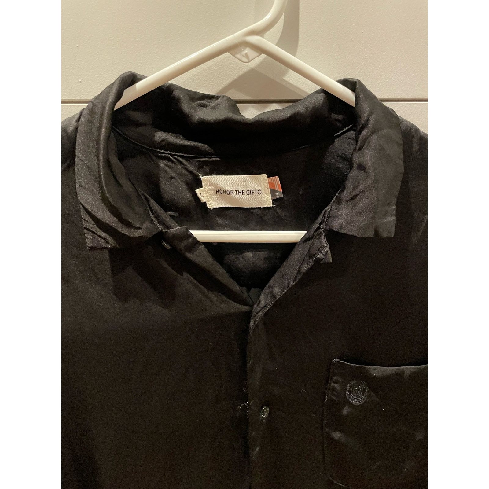 Honor the Gift Honor the Gift Men's Black Century Camp Button Shirt, L Size US L / EU 52-54 / 3 - 4 Thumbnail