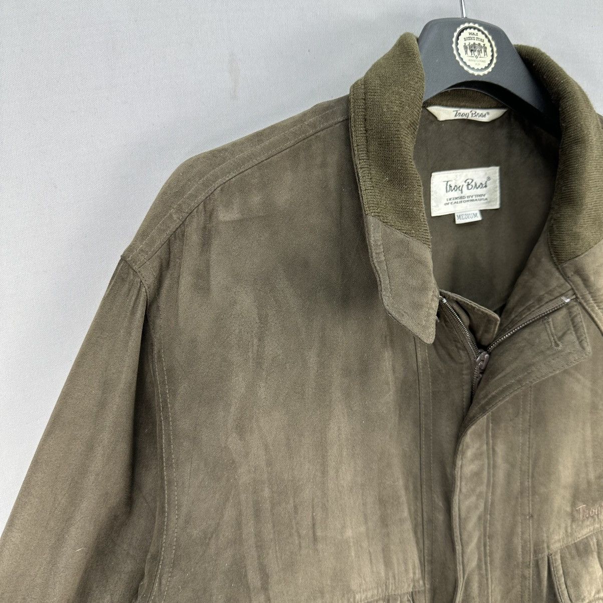 Japanese Brand Vintage 90's Troy Bros Japan Casual Zipper Jacket Size US M / EU 48-50 / 2 - 2 Thumbnail