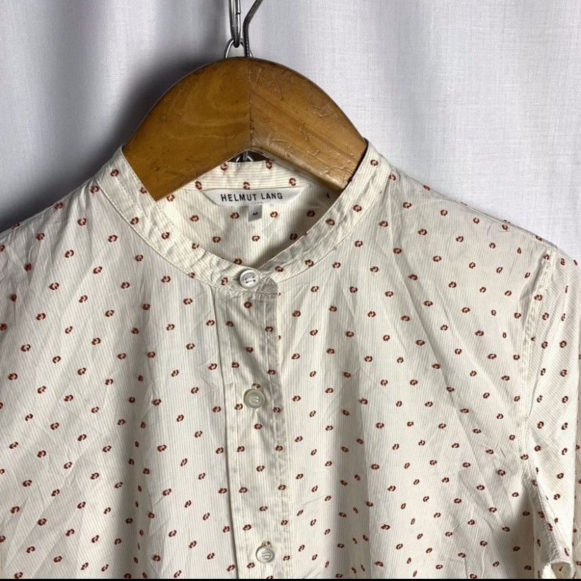 Helmut Lang Helmut Lang Polka Shirt Button Up Size M / US 6-8 / IT 42-44 - 2 Thumbnail