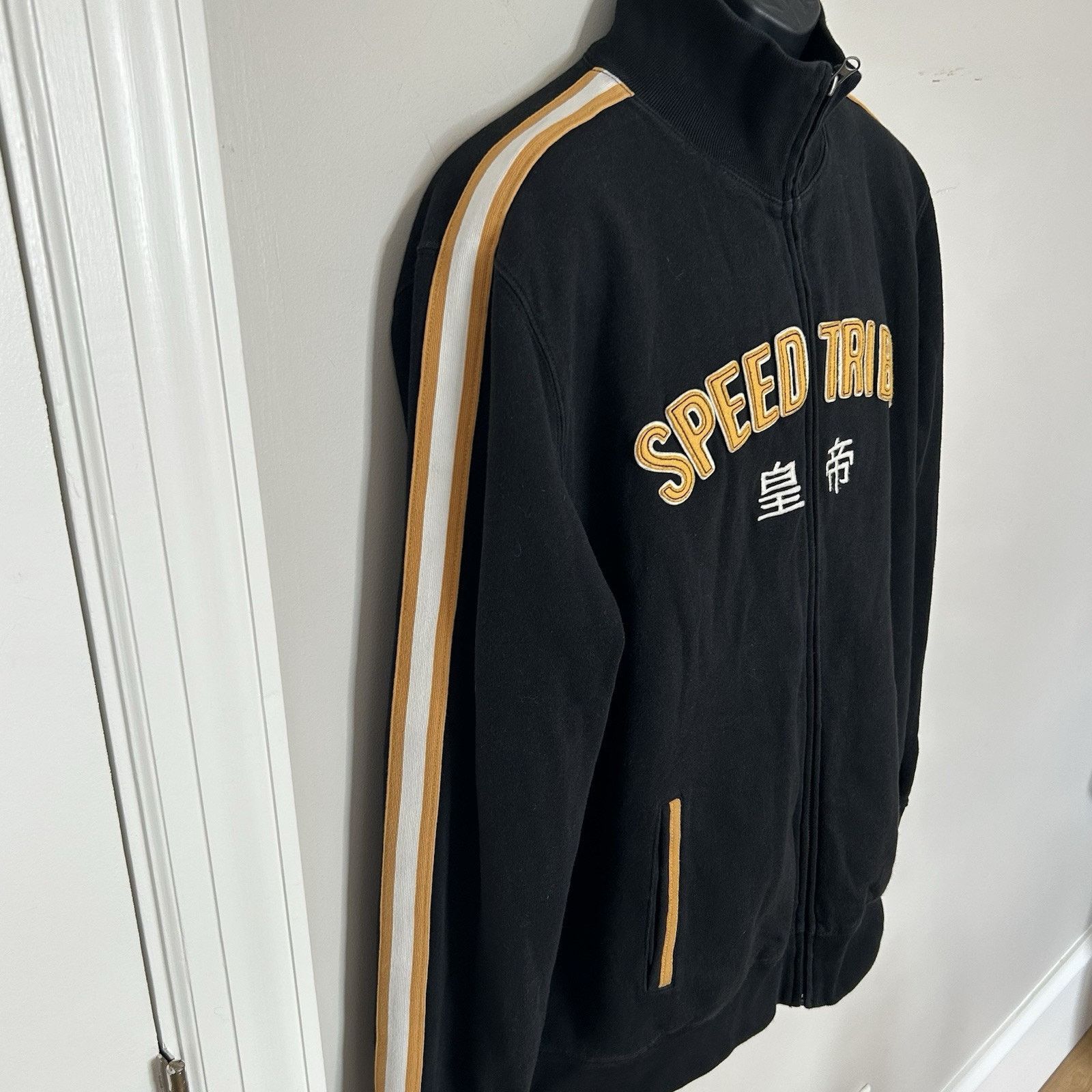 Lucky Brand Lucky Brand Y2K Sweatshirt Jacket Black XL Zip Fleece Lined Size US XL / EU 56 / 4 - 3 Thumbnail