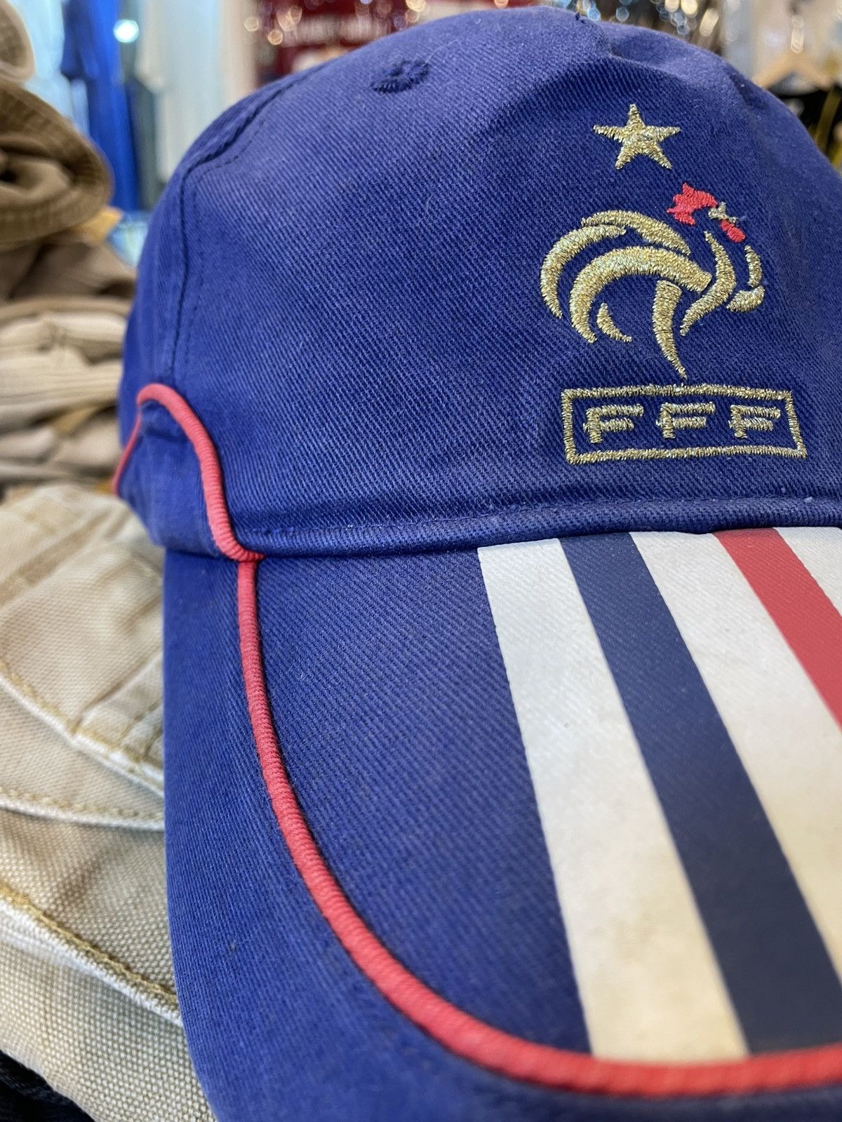 Adidas Y2K Adidas France Football Cap Size ONE SIZE - 7 Thumbnail
