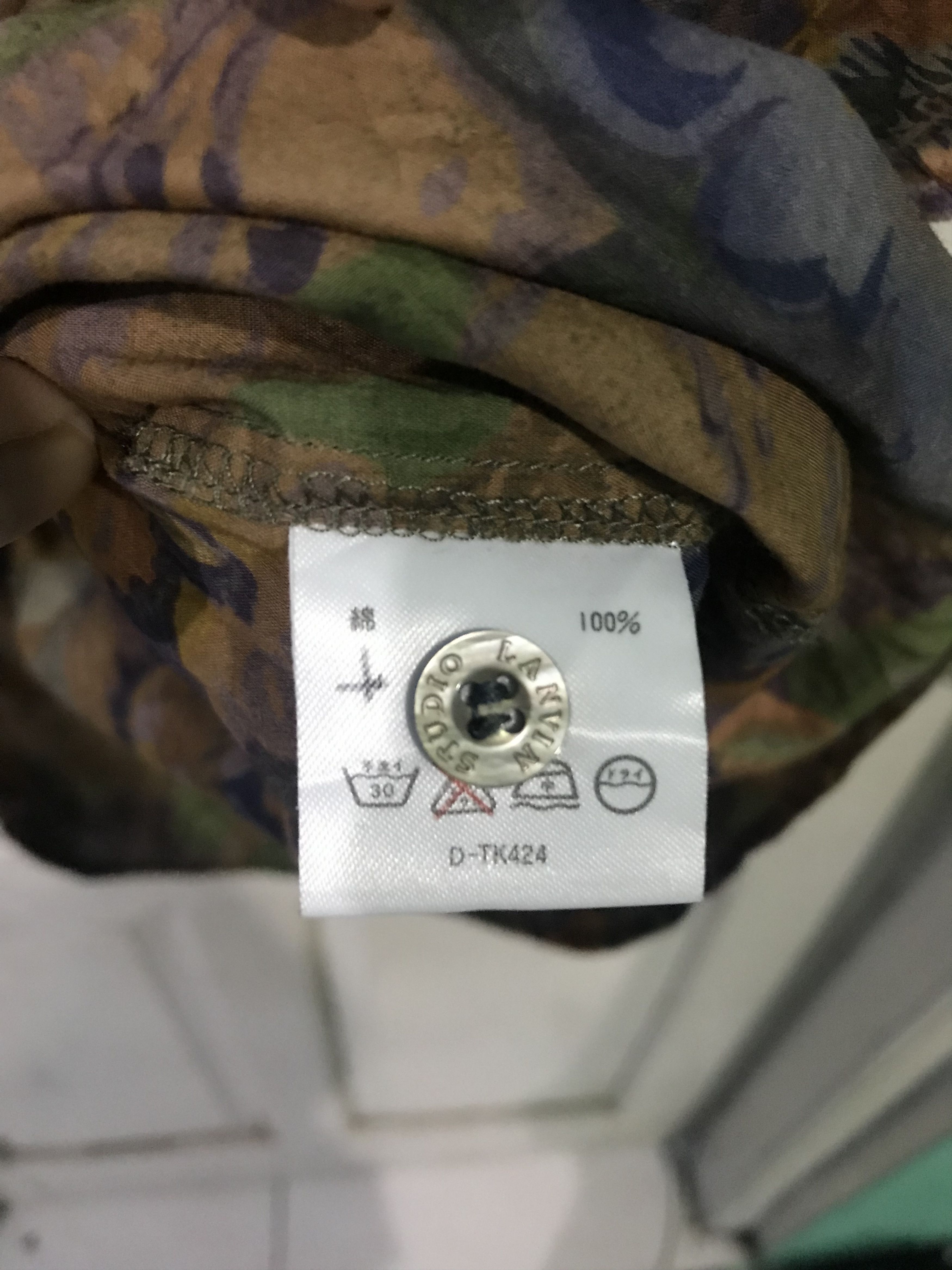 Lanvin ‼️VINTAGE‼️LANVIN STUDIO FLORAL SHIRT BUTTON Size US M / EU 48-50 / 2 - 5 Thumbnail