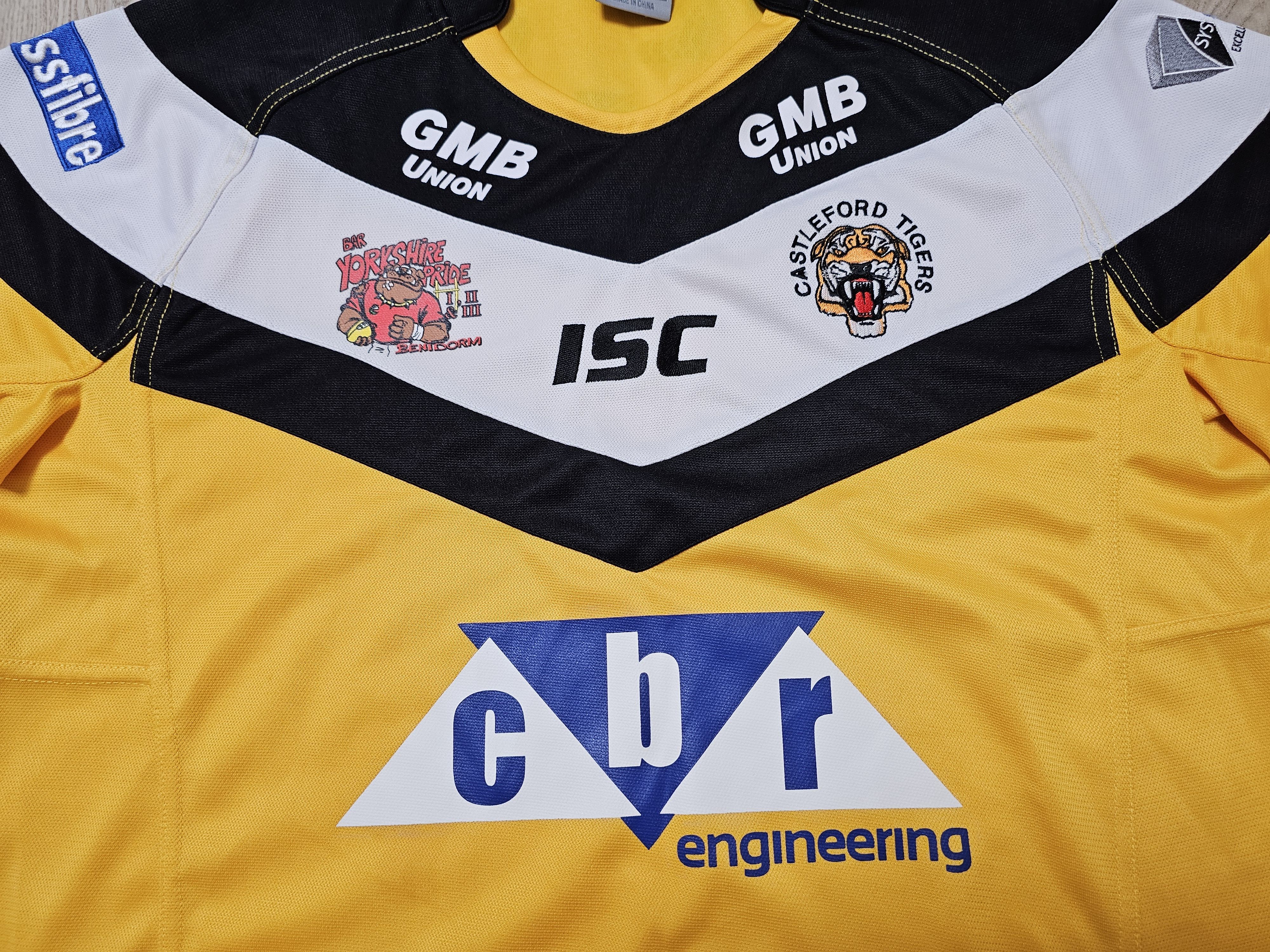 Vintage CASTLEFORD TIGERS RUGBY JERSEY ENGLAND RUGBY JERSEY Size US XXL / EU 58 / 5 - 3 Thumbnail