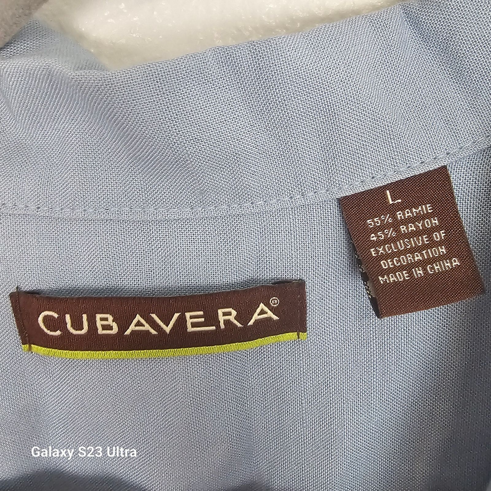 Cubavera Cubavera Mens Button Shirt Size L Resortwear Travel Beach Size US L / EU 52-54 / 3 - 7 Thumbnail