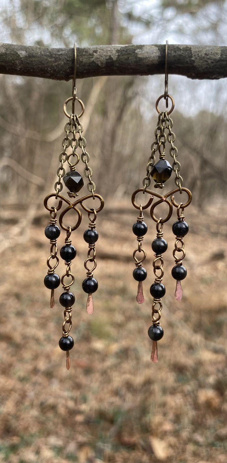 Handmade Obsidian Chandeliers Size ONE SIZE - 1 Thumbnail