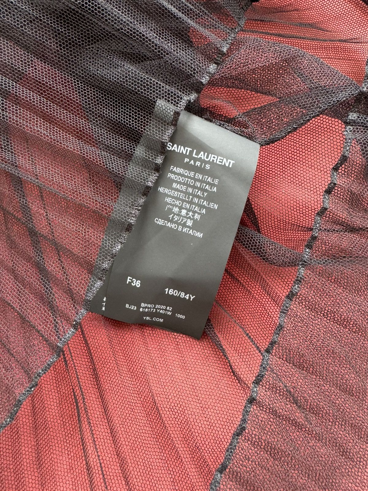 Saint Laurent Paris New Saint Laurent silk-tulle gathered blouse, size S Size S / US 4 / IT 40 - 11 Thumbnail