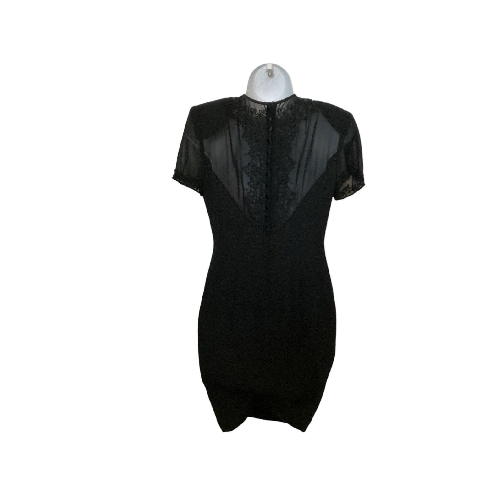 Donna Morgan Vtg Donna Morgan Petites Black Glamorous Party Dress 2 Size XS / US 0-2 / IT 36-38 - 2 Thumbnail