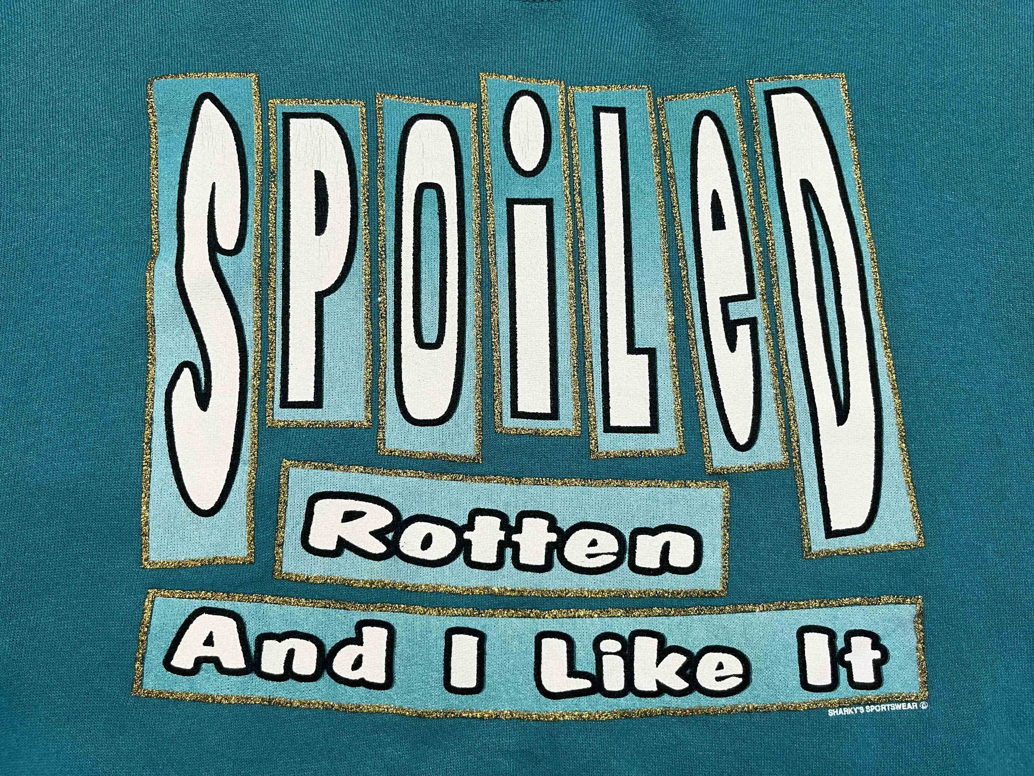 Tultex Vintage Tultex Spoiled Rotten, I Like It Crewneck Sweatshirt Size US XL / EU 56 / 4 - 2 Thumbnail