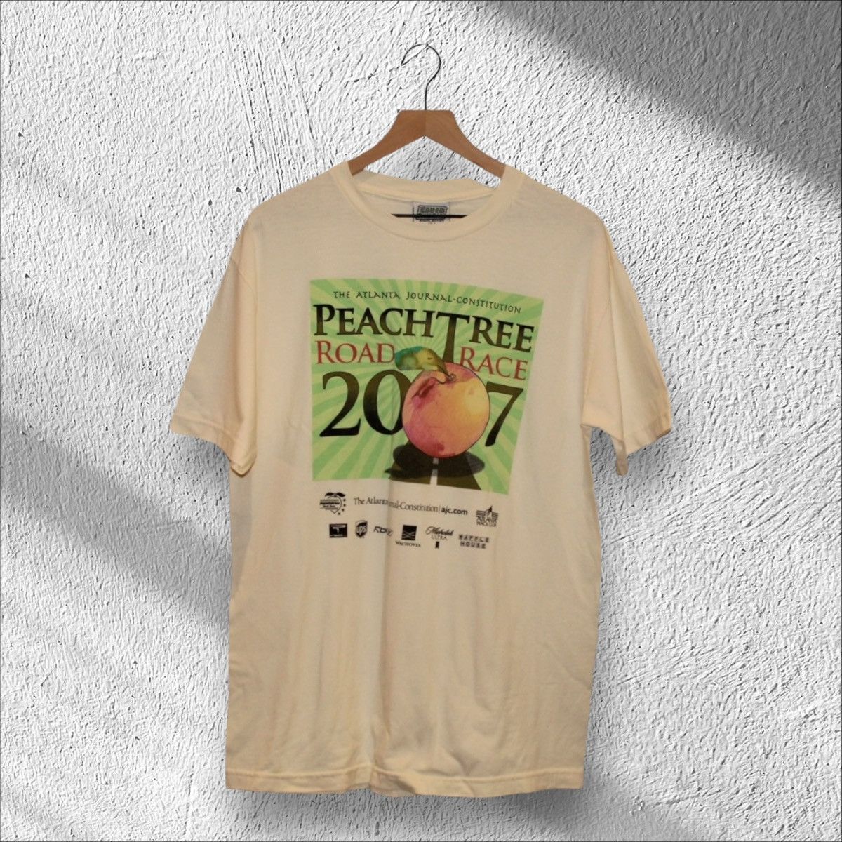 Vintage Vintage 2007 Peachtree Road Race Atlanta Marathon Shirt Size US L / EU 52-54 / 3 - 1 Thumbnail
